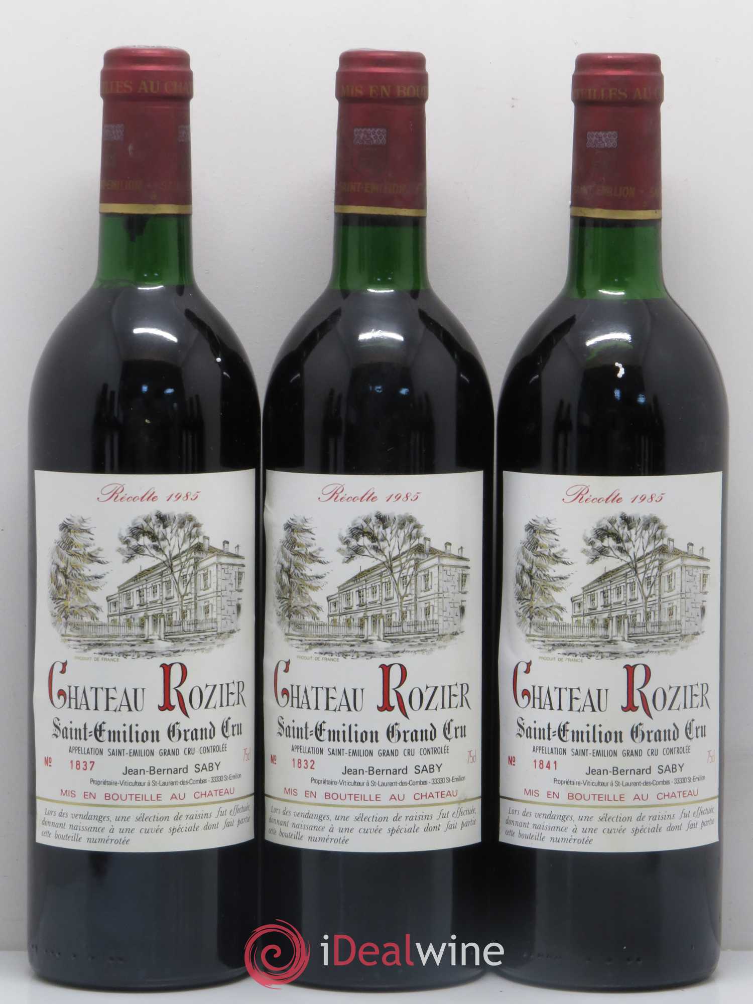 Saint-Émilion Grand Cru Château Rozier 1985 - Posten von 11 Flaschen - 3