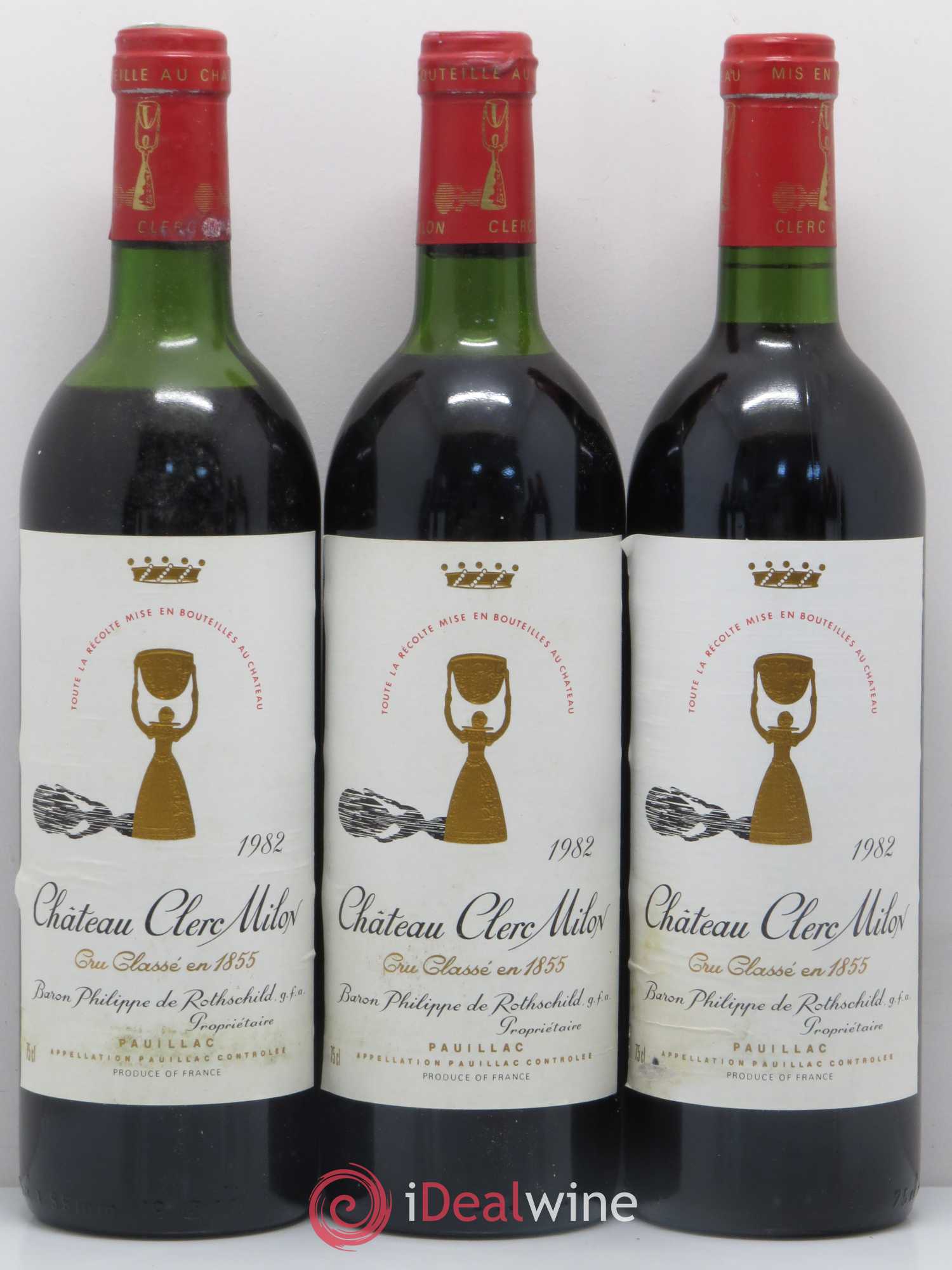 Château Clerc Milon 5ème Grand Cru Classé 1982 - Lot de 11 bouteilles - 3