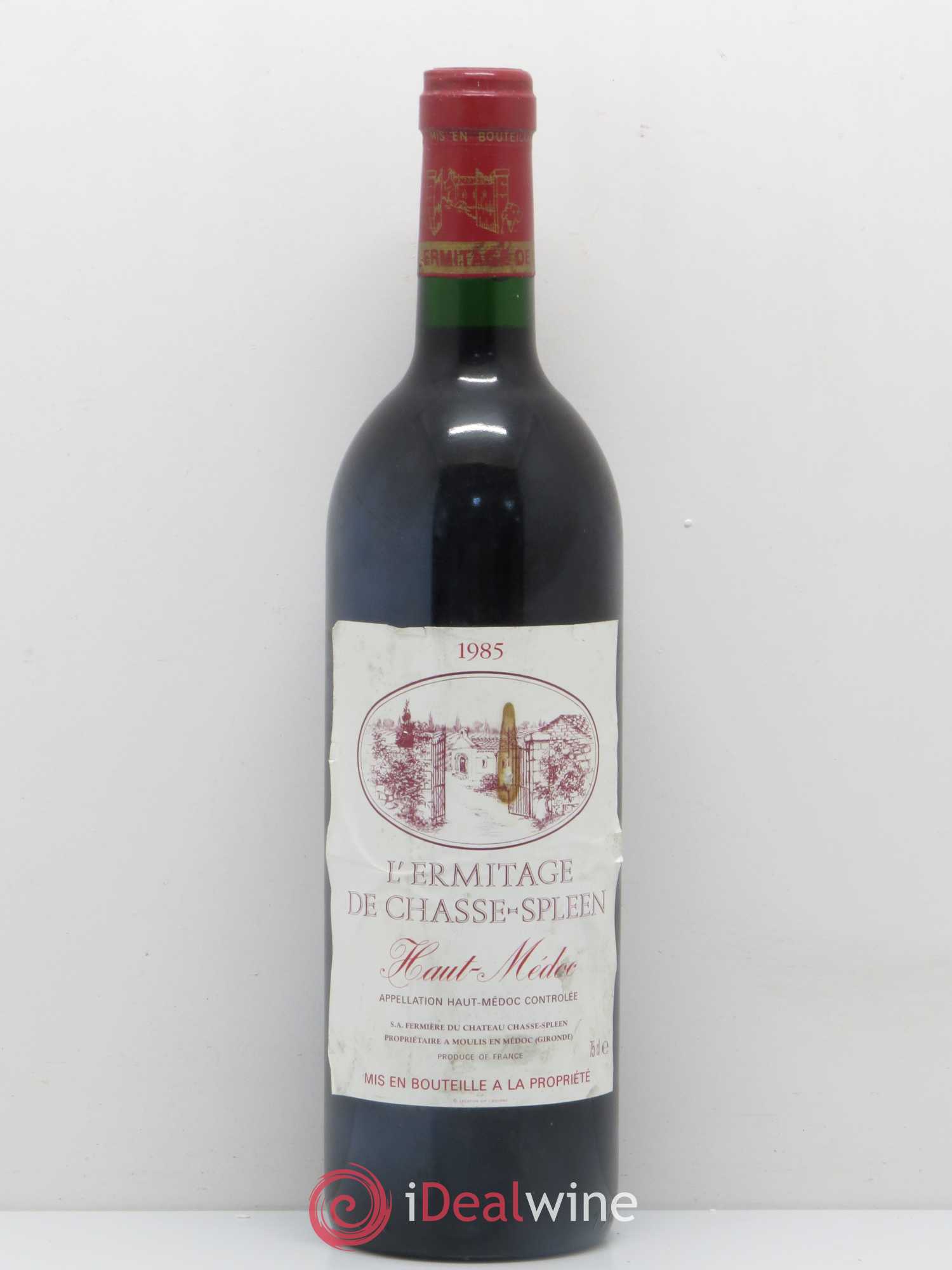 Héritage (Ermitage) de Chasse Spleen 1985 - Lot de 1 bouteille - 0