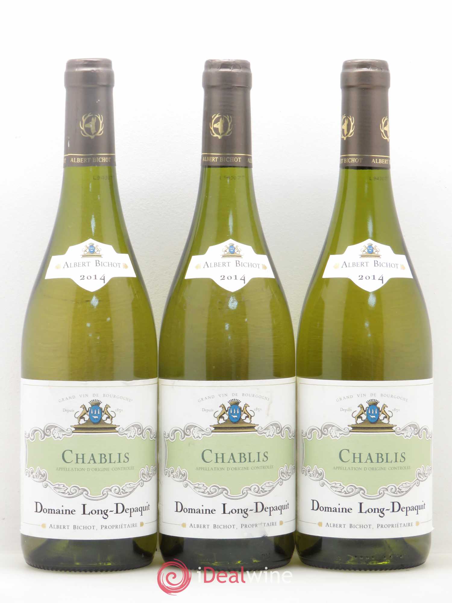 Chablis Albert Bichot Domaine Long Depaquit 2014 - Posten von 3 Flaschen - 0