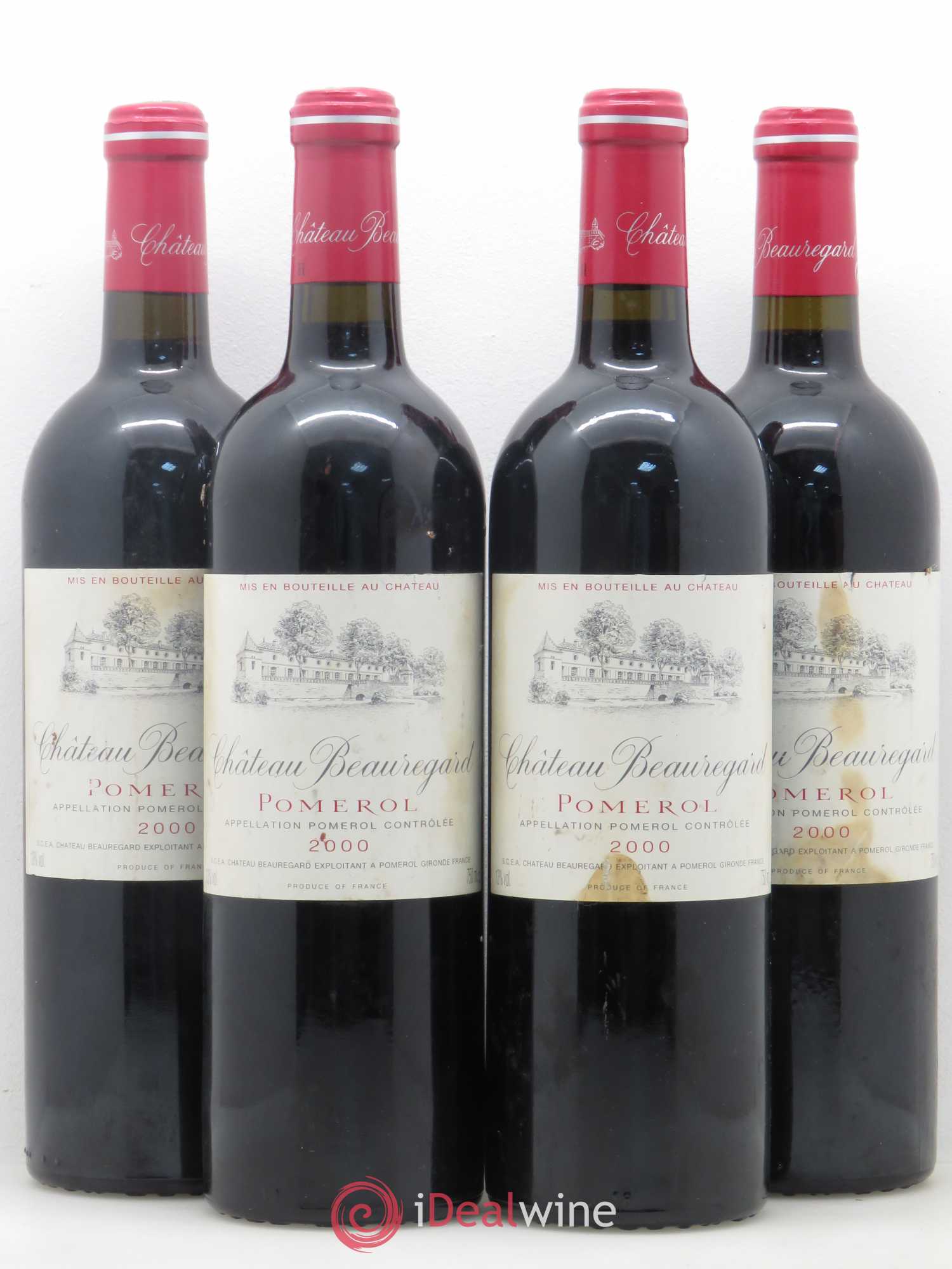 Château Beauregard 2000 - Lot de 4 bouteilles - 0