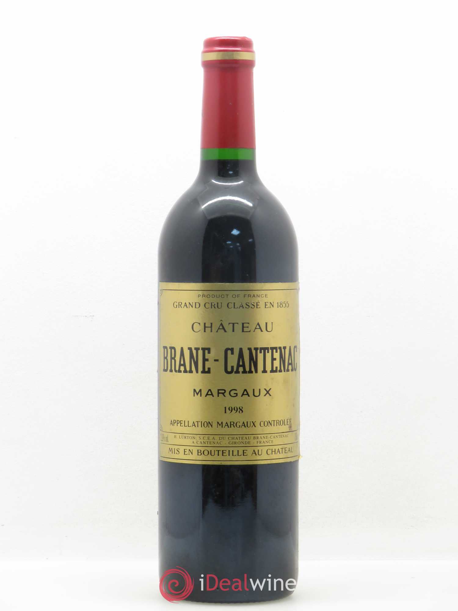 Château Brane Cantenac 2ème Grand Cru Classé 1998 - Lot de 1 bouteille - 0