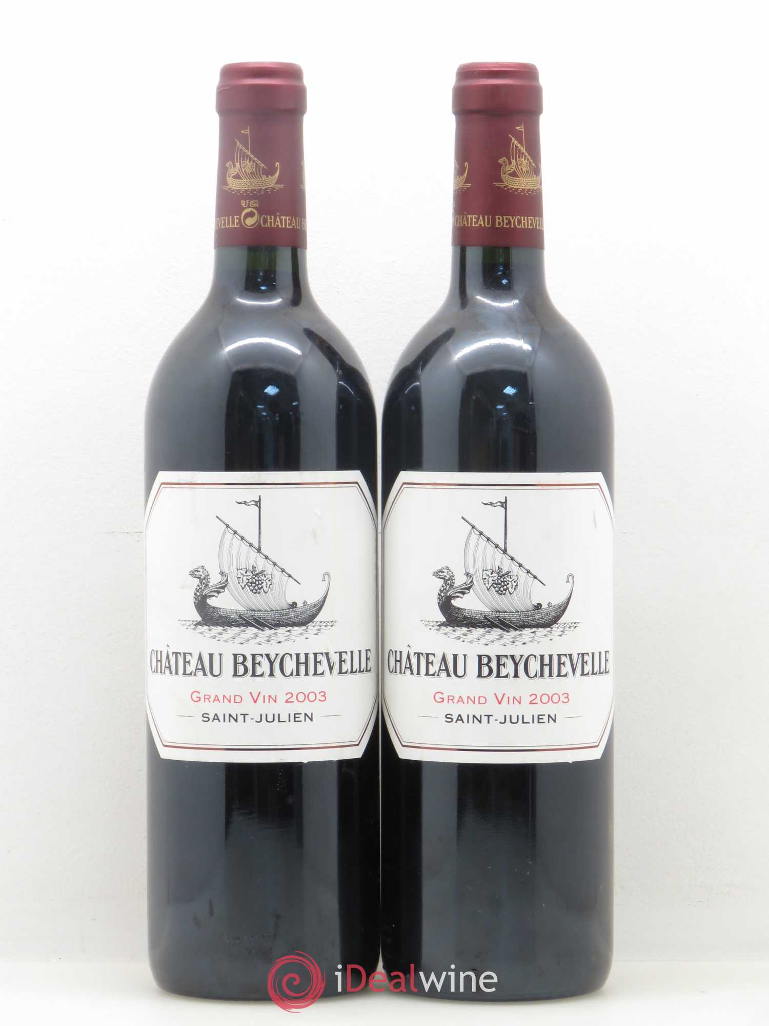 Château Beychevelle 4ème Grand Cru Classé 2003 - Lot de 2 bouteilles - 0