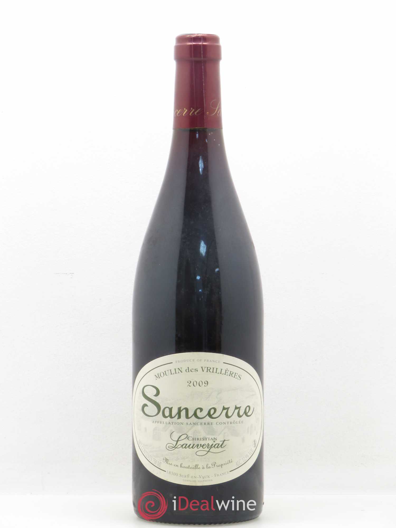 Sancerre Moulin des Vrilleres Christian Lauverjat 2009 - Lot de 1 bouteille - 0