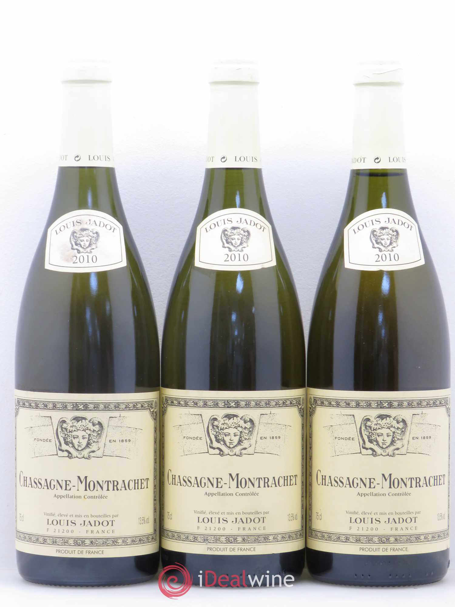 Chassagne-Montrachet Louis Jadot 2010 - Lot de 3 bouteilles - 0