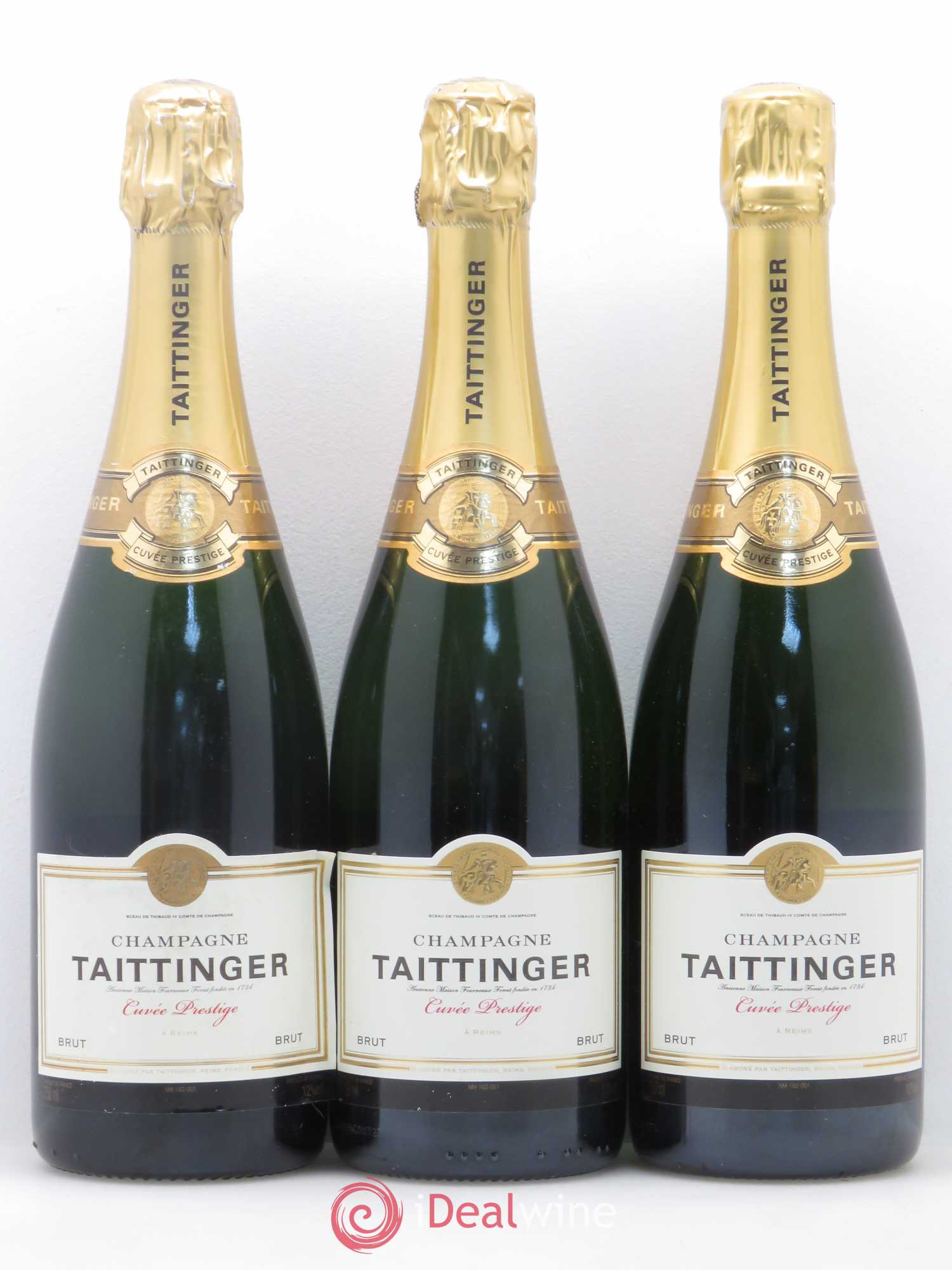 Brut Réserve Taittinger Prestige - Lot of 3 bottles - 0