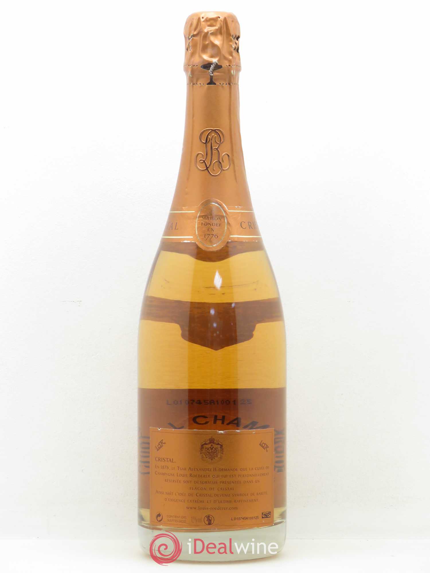 Cristal Louis Roederer 2007 - Lot de 1 bouteille - 1