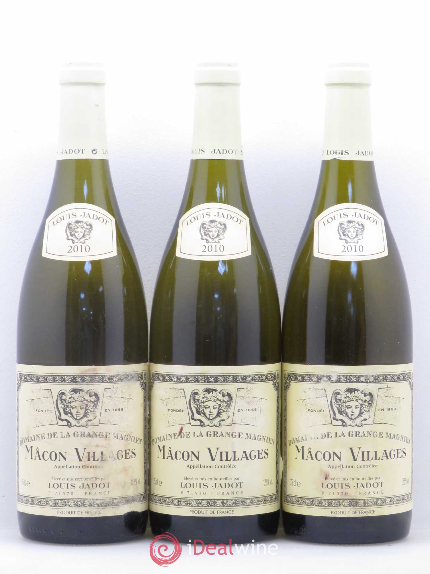 Mâcon Villages Louis Jadot (sans prix de réserve) 2010 - Posten von 5 Flaschen - 1