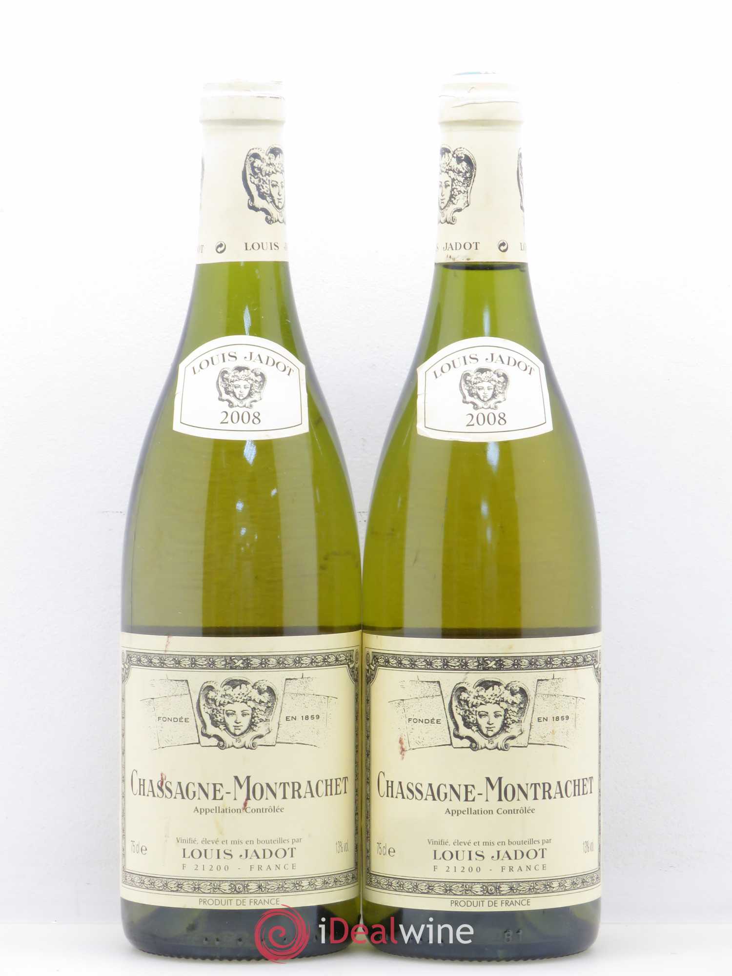 Chassagne-Montrachet Louis Jadot 2008 - Lot de 2 bouteilles - 0