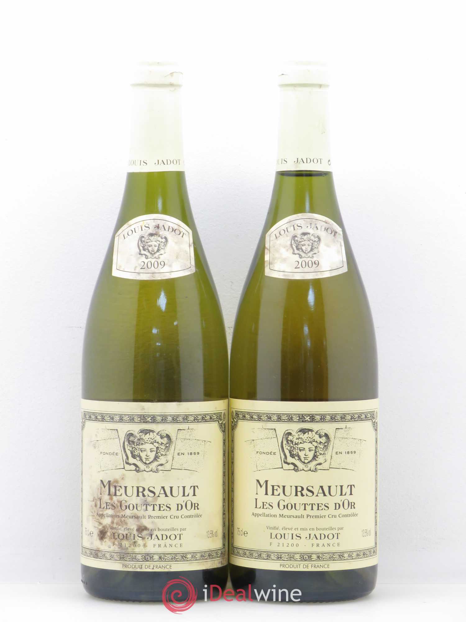 Meursault 1er Cru Les Gouttes d'Or Louis Jadot 2009 - Posten von 2 Flaschen - 0