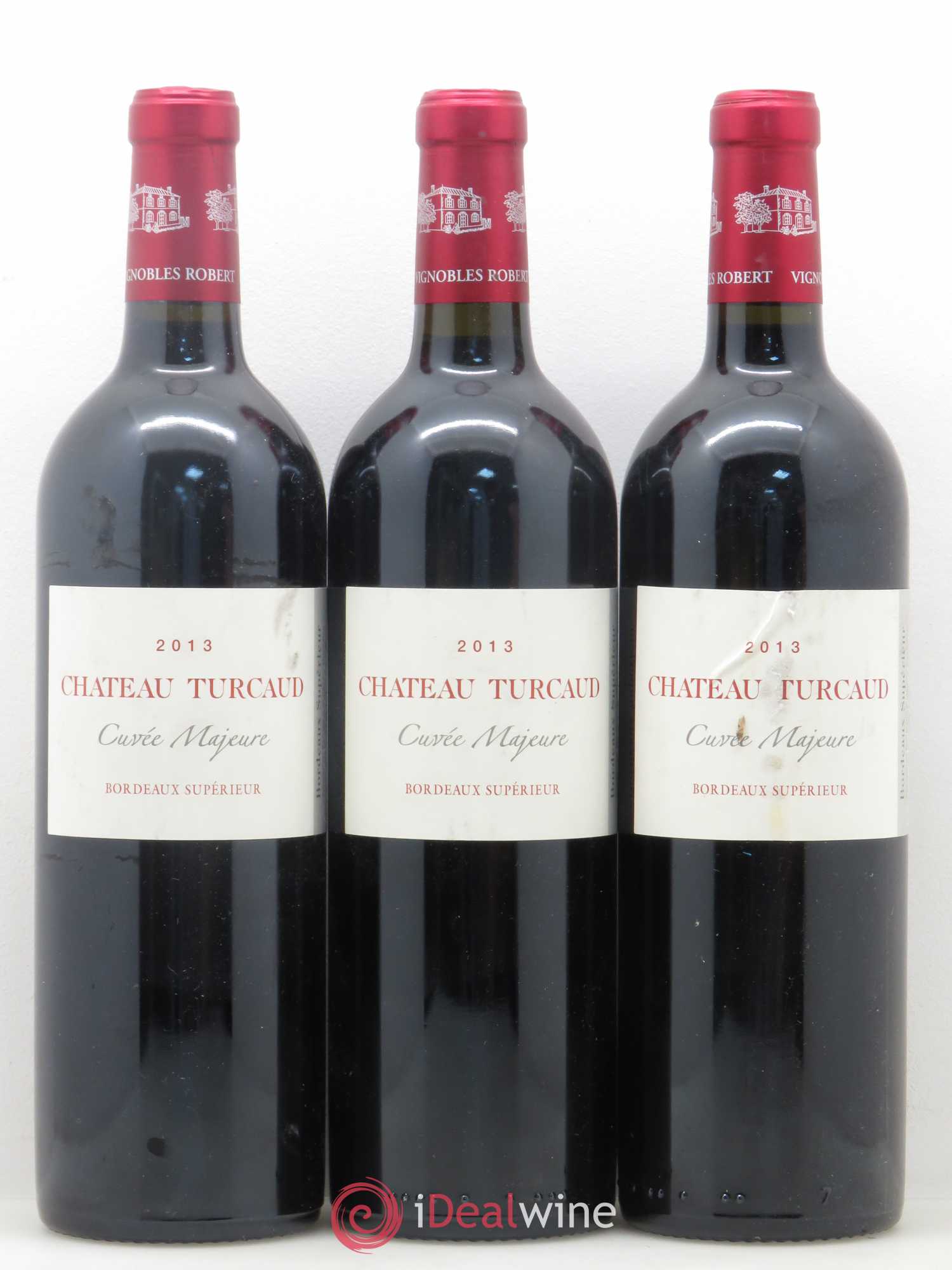 Bordeaux Supérieur Château de Turcaud cuvée Majeure (sans prix de réserve) 2013 - Lotto di 6 bottiglie - 2