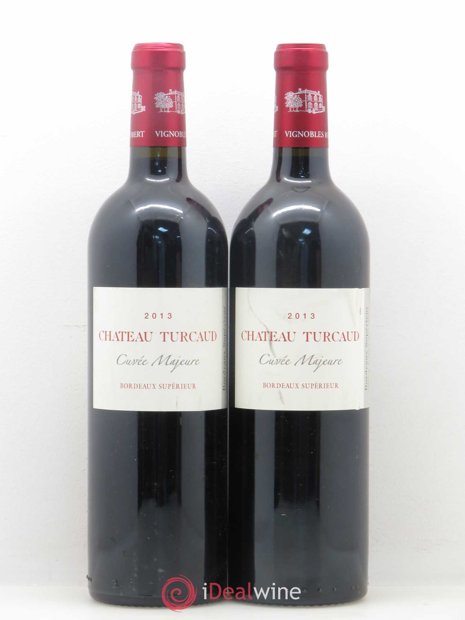 Bordeaux Supérieur Château de Turcaud cuvée Majeure (sans prix de réserve) 2013 - Posten von 2 Flaschen - 0