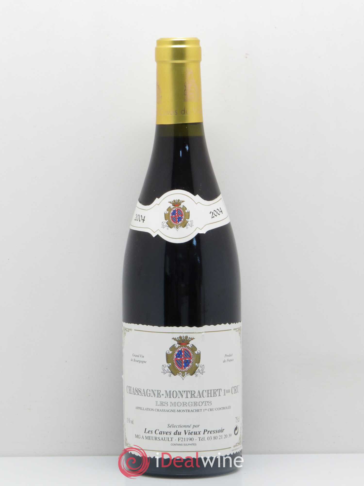 Chassagne-Montrachet 1er Cru Les Morgeots Les Caves du Vieux Pressoir 2004 - Posten von 1 Flasche - 0