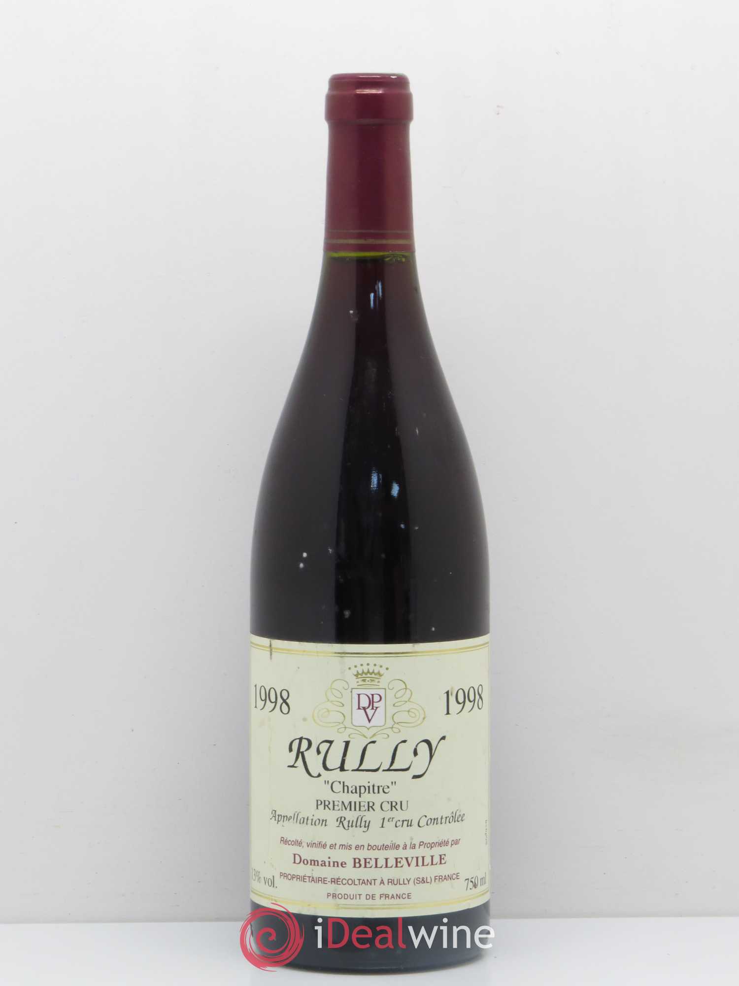 Rully 1er Cru Chapitre Belleville 1998 - Posten von 1 Flasche - 0