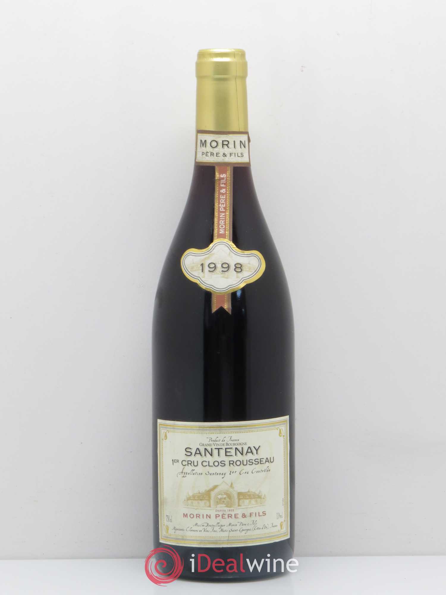 Santenay 1er Cru Clos Rousseau Morin Père et Fils (sans prix de réserve) 1998 - Posten von 1 Flasche - 0