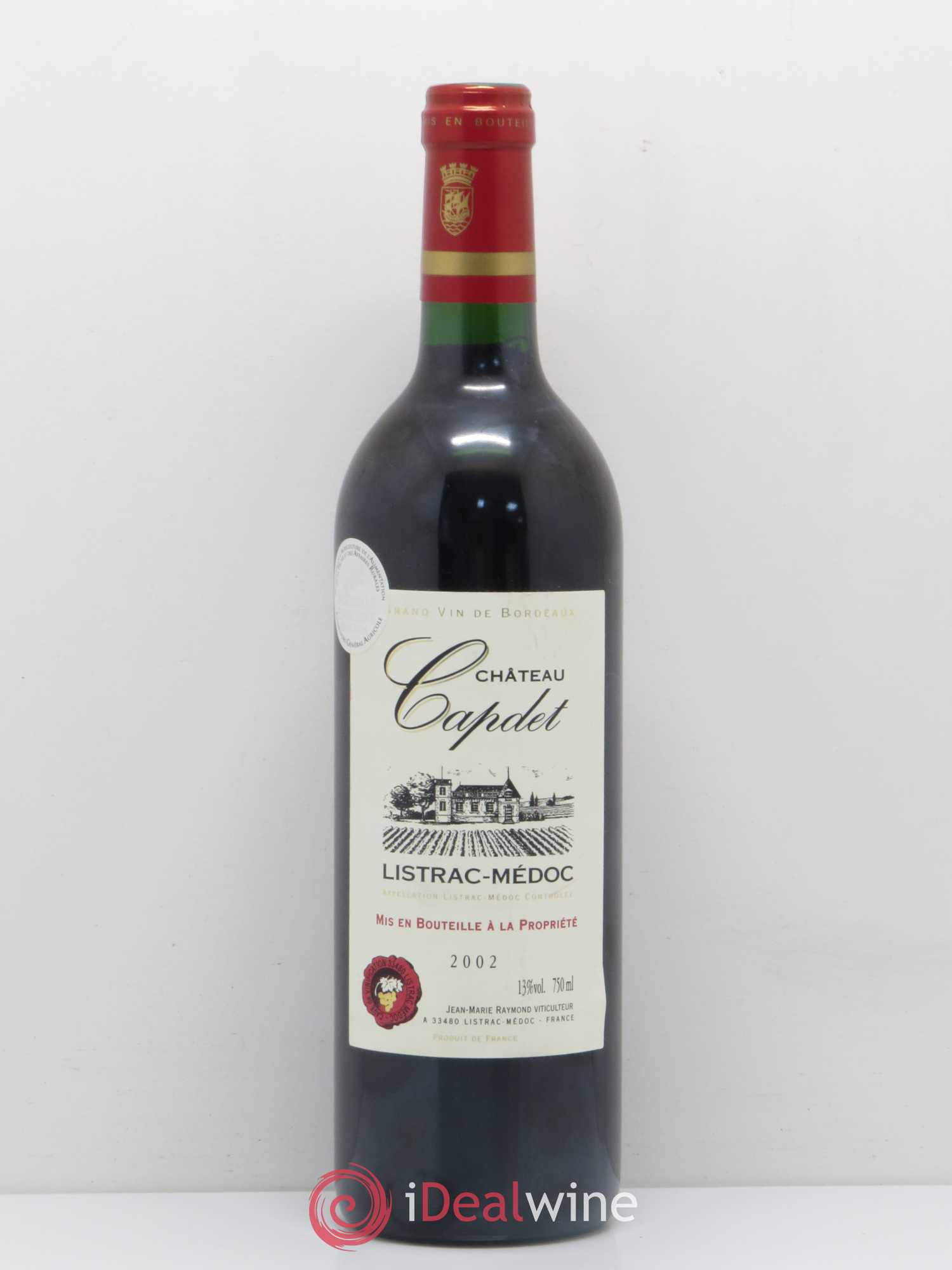 Listrac Château Capdet (sans prix de réserve) 2002 - Posten von 1 Flasche - 0