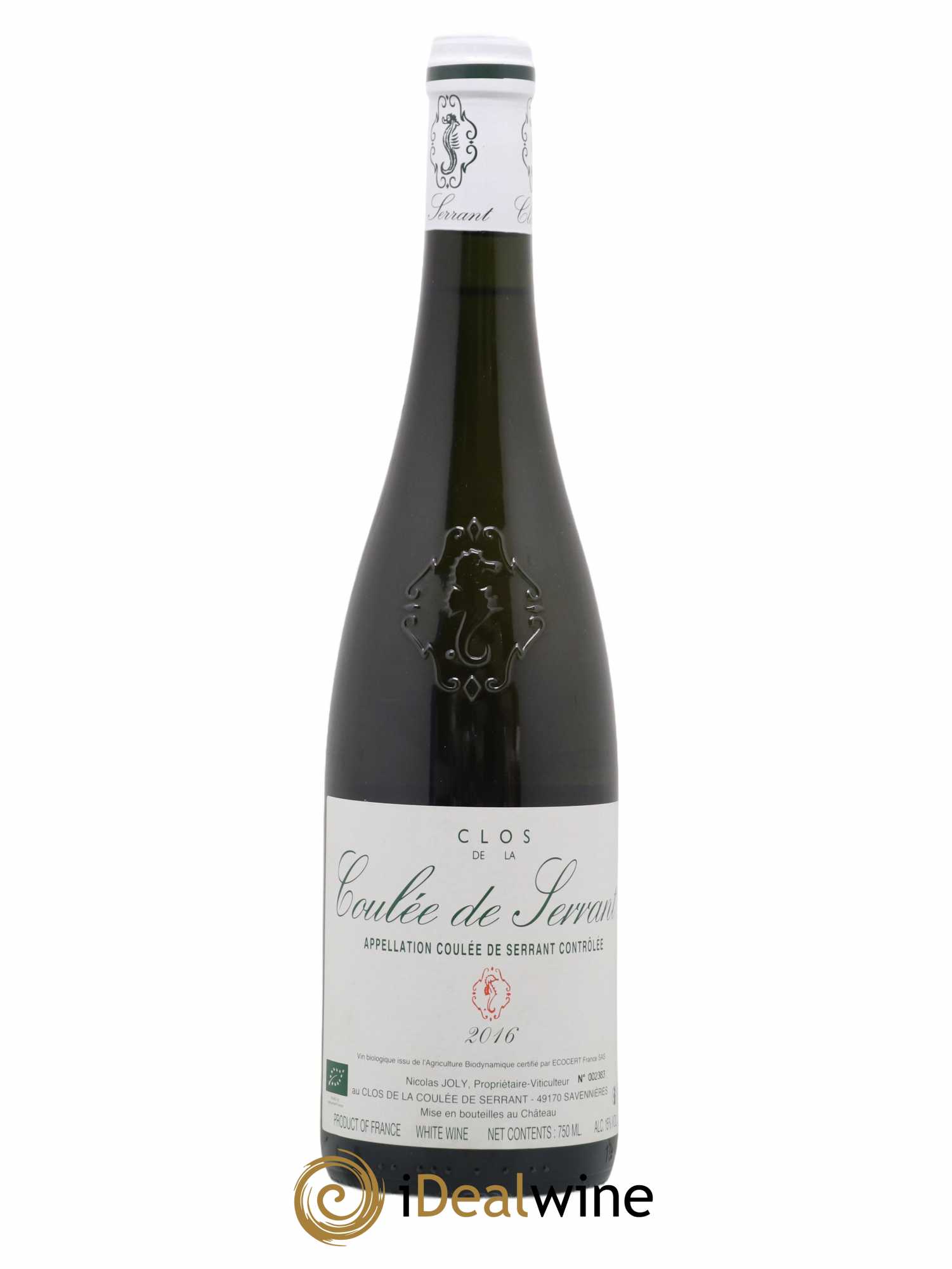 Savennières Clos de la Coulée de Serrant Vignobles de la Coulée de Serrant - Nicolas Joly 2016 - Lot de 1 bouteille - 0
