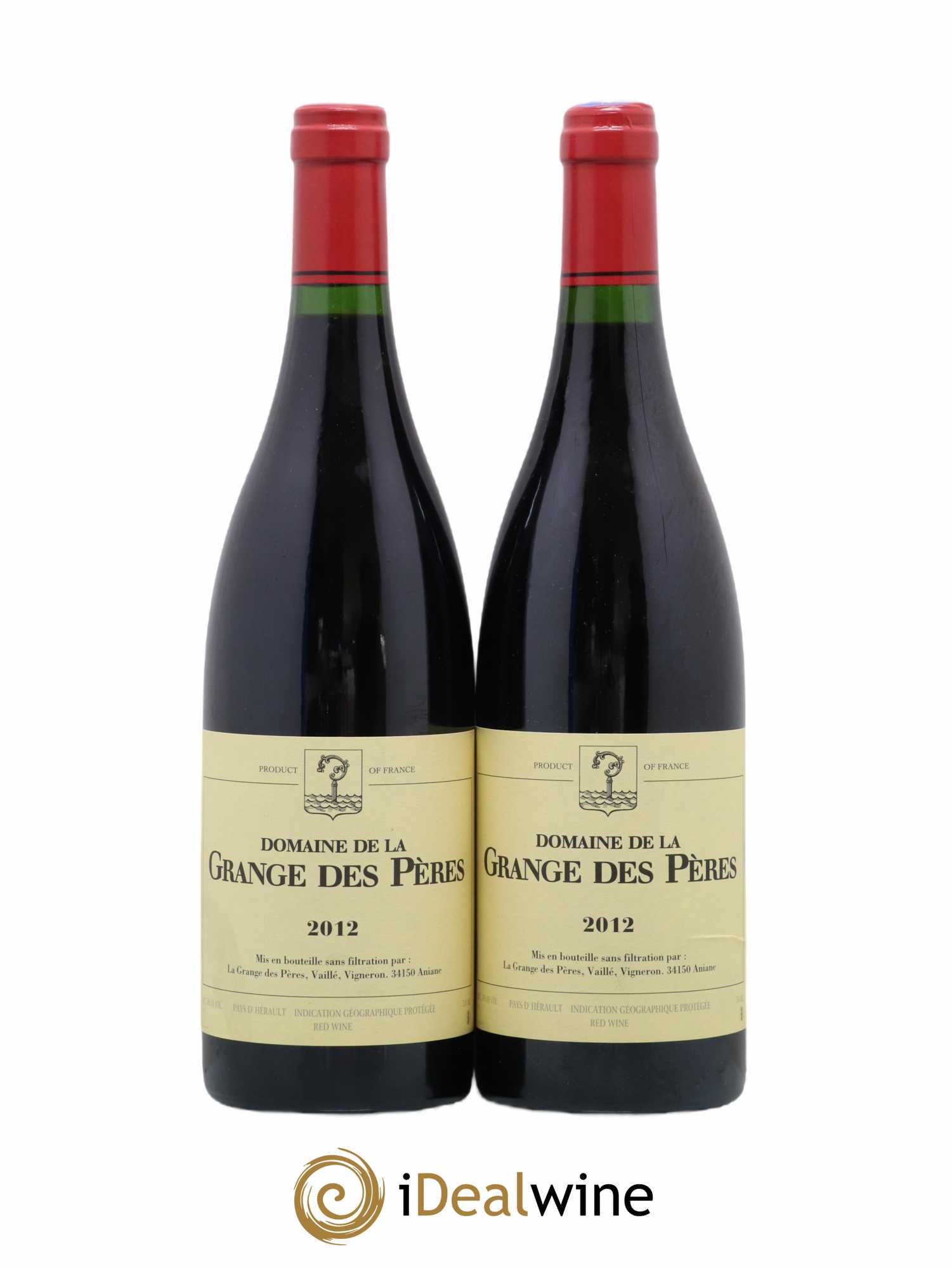 Pays d'Hérault Grange des Pères Laurent Vaillé 2012 - Lot de 2 bouteilles - 0