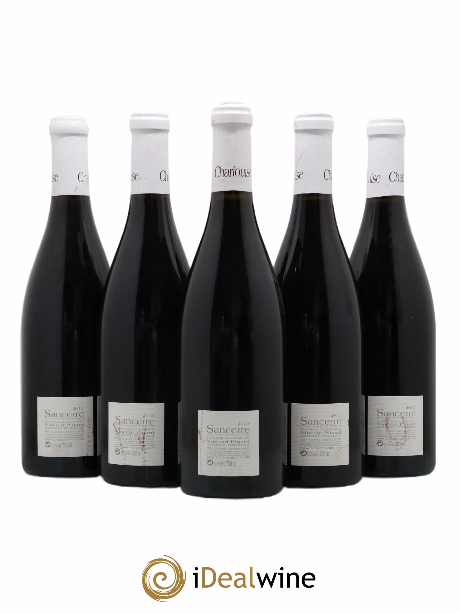 Sancerre Charlouise Vincent Pinard 2015 - Lot de 5 bouteilles - 1