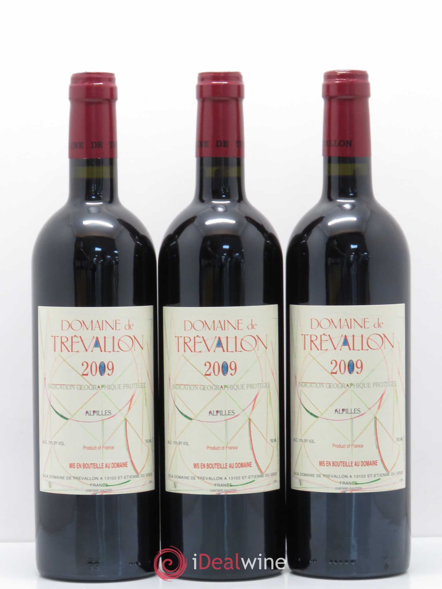 Alpilles Trévallon (Domaine de) Eloi Dürrbach 2009 - Lot de 3 bouteilles - 0