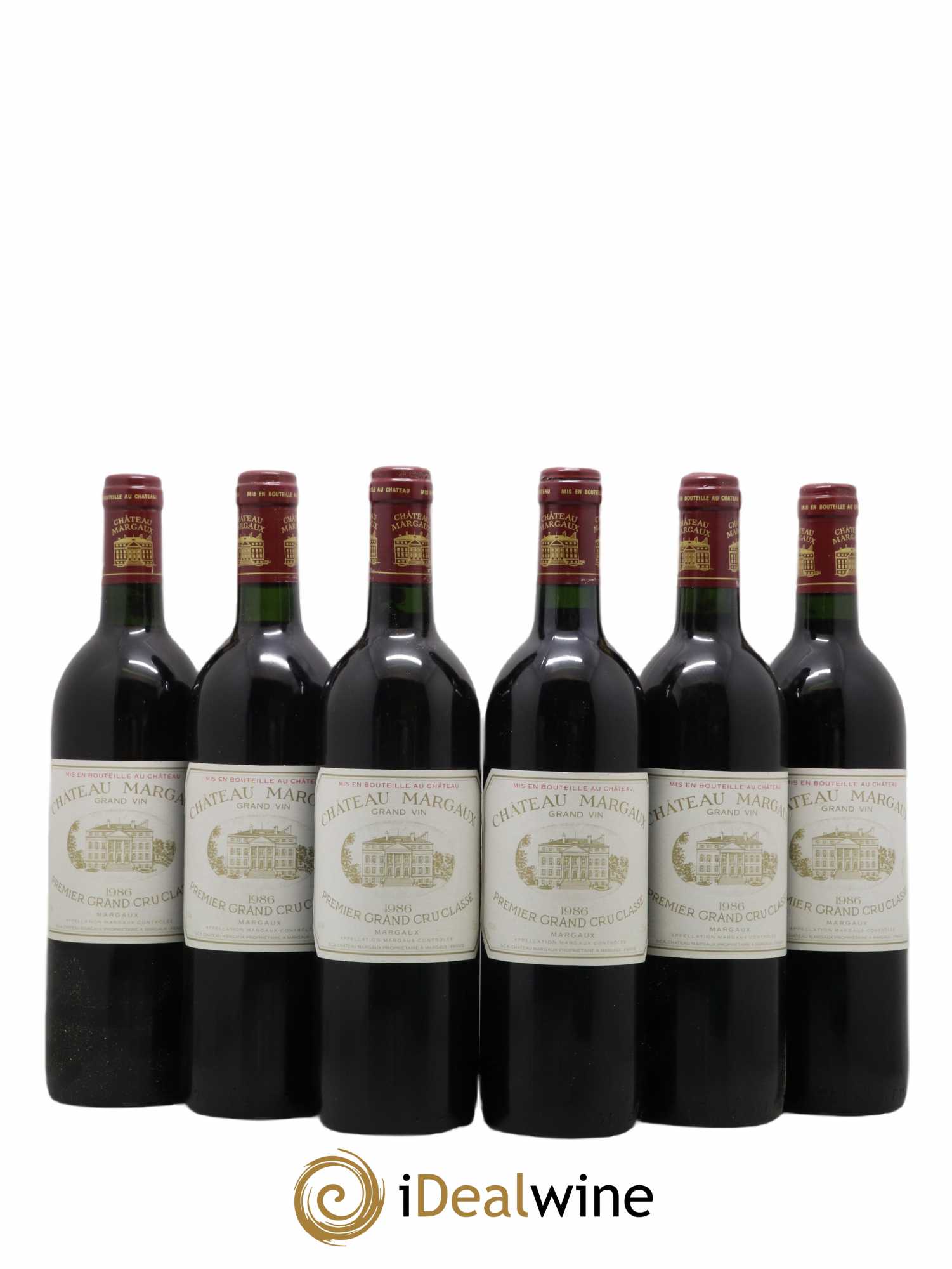 Château Margaux 1er Grand Cru Classé 1986 - Lot de 6 bouteilles - 0