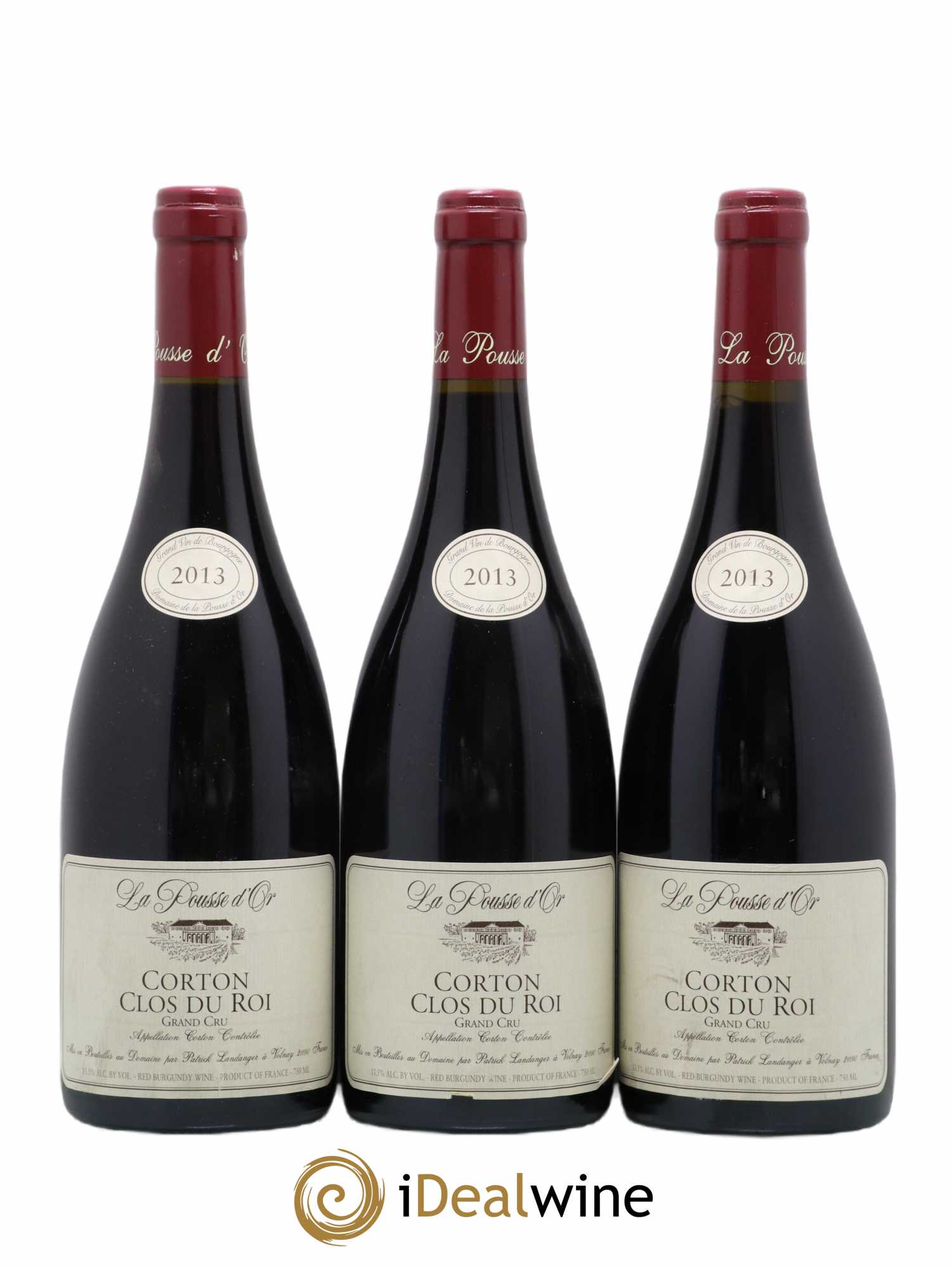 Corton Grand Cru Clos du Roi La Pousse d'Or (Domaine de) 2013 - Lot de 3 bouteilles - 0