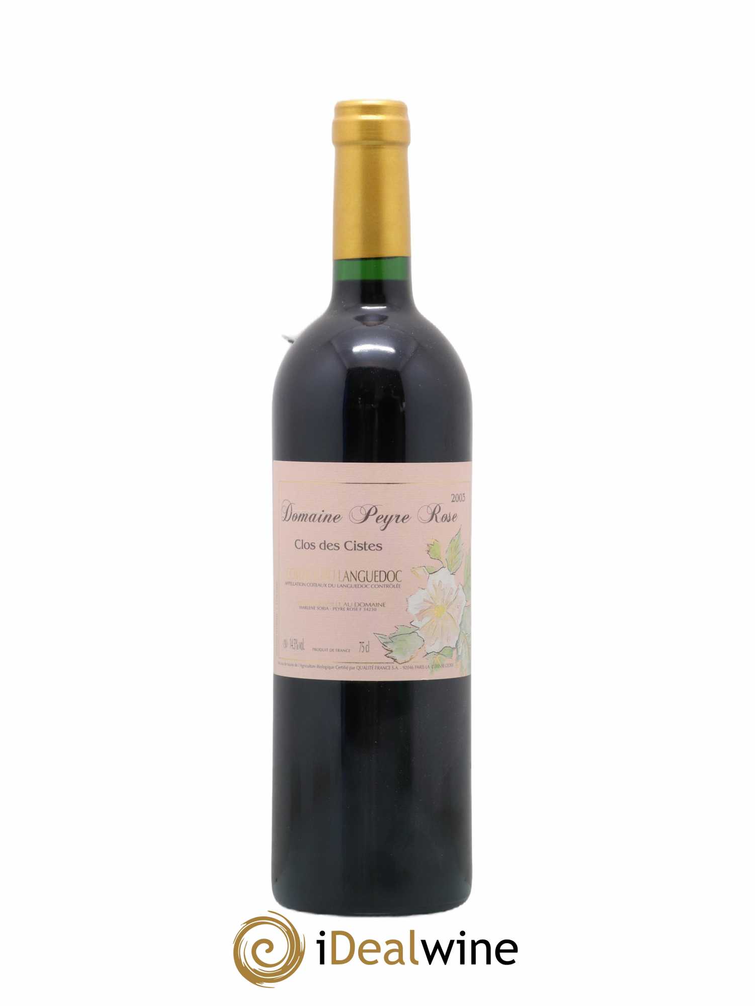 Vin de France (anciennement Coteaux du Languedoc) Domaine Peyre Rose Les Cistes Marlène Soria 2003 - Lot de 1 bouteille - 0