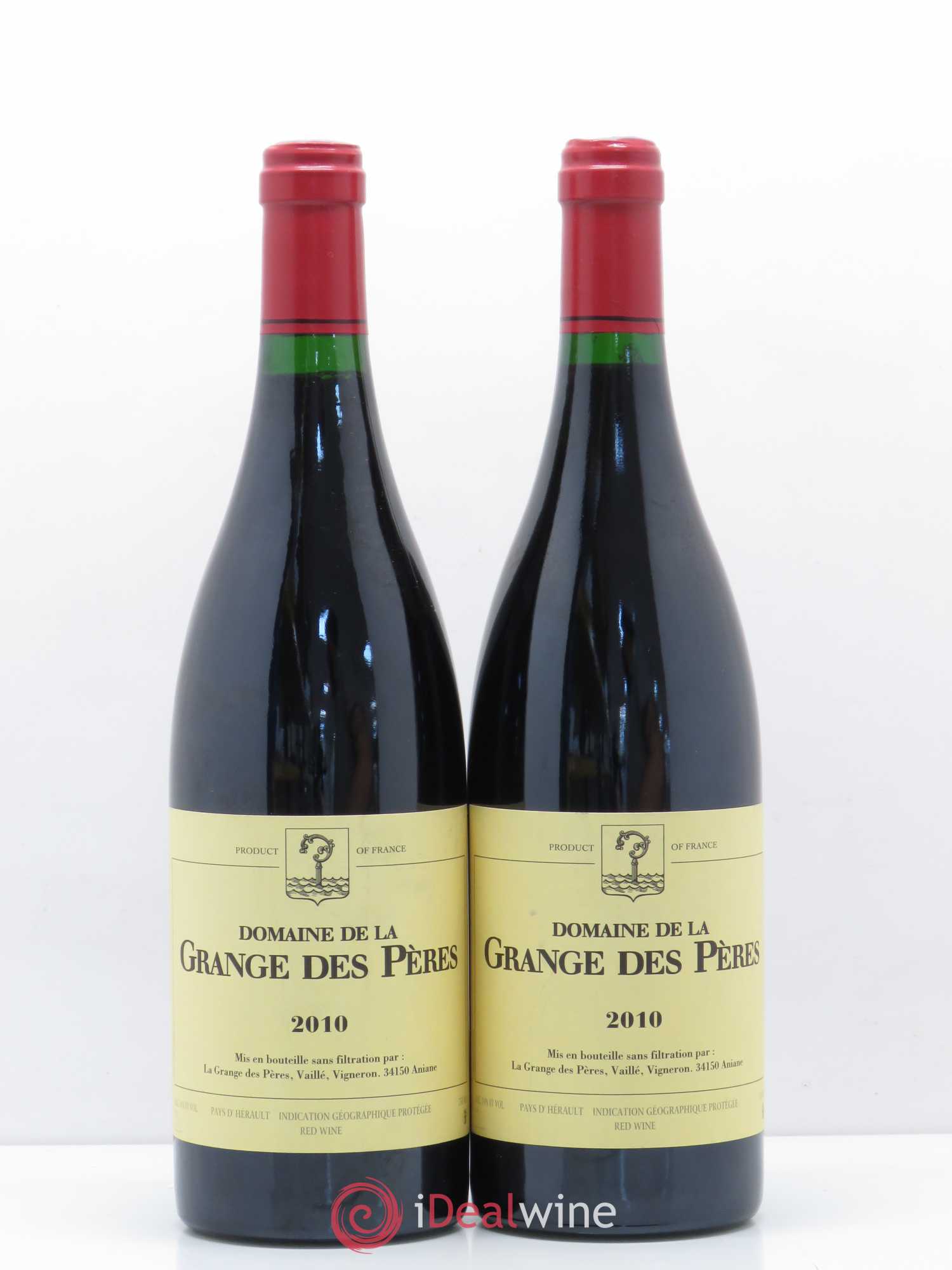 Pays d'Hérault Grange des Pères Laurent Vaillé 2010 - Lot de 2 bouteilles - 0