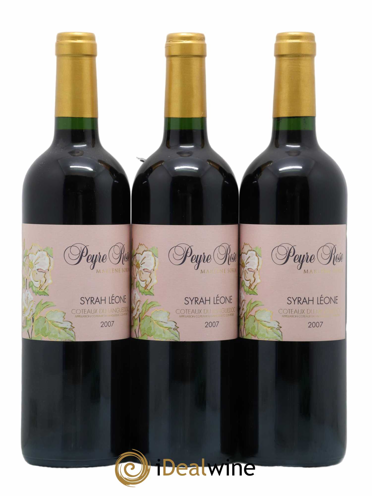 Coteaux du Languedoc Domaine Peyre Rose Belle Léone (anciennement Syrah Léone) Marlène Soria 2007 - Lot de 3 bouteilles - 0