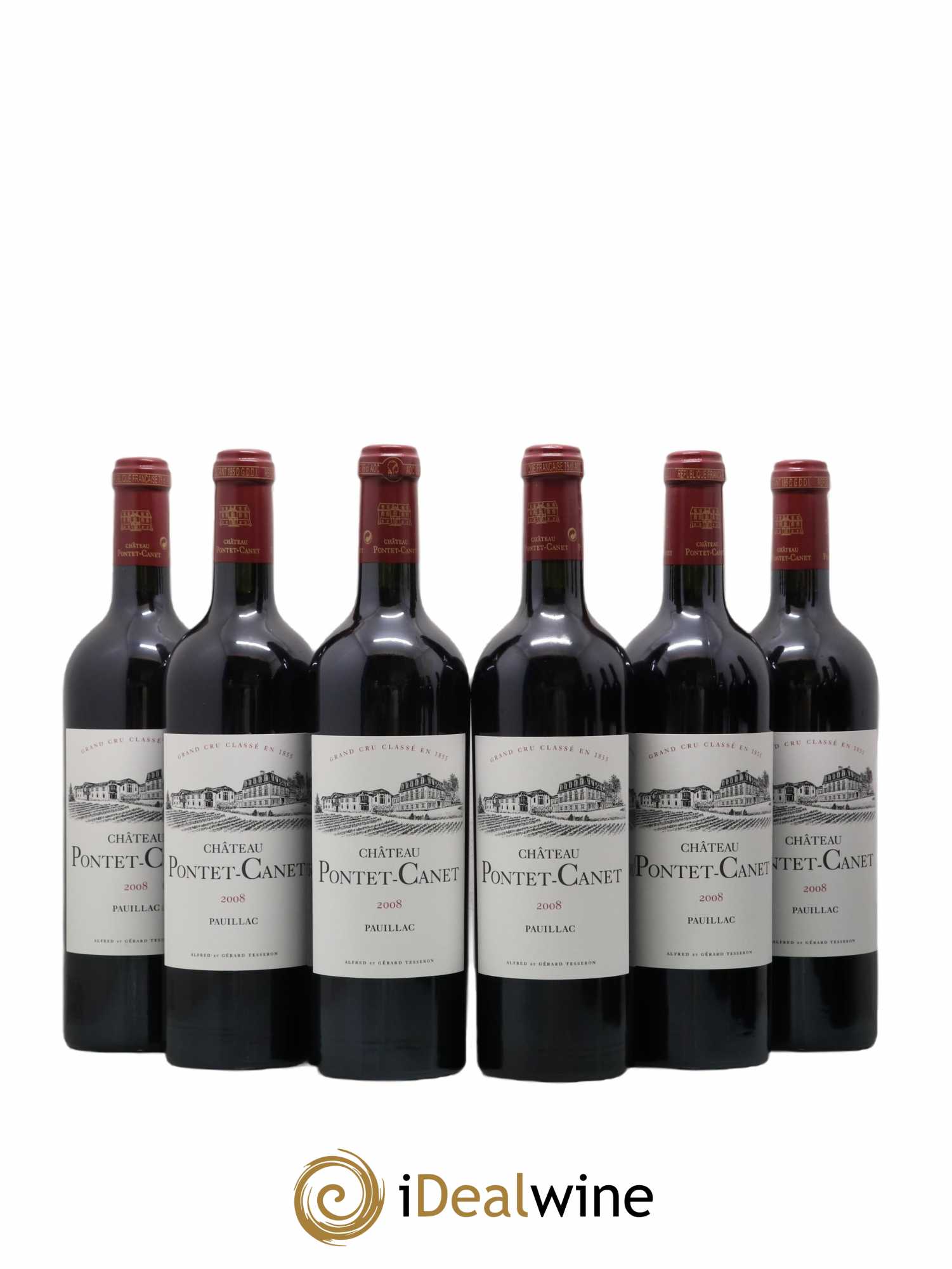 Château Pontet Canet 5ème Grand Cru Classé 2008 - Lot de 12 bouteilles - 2