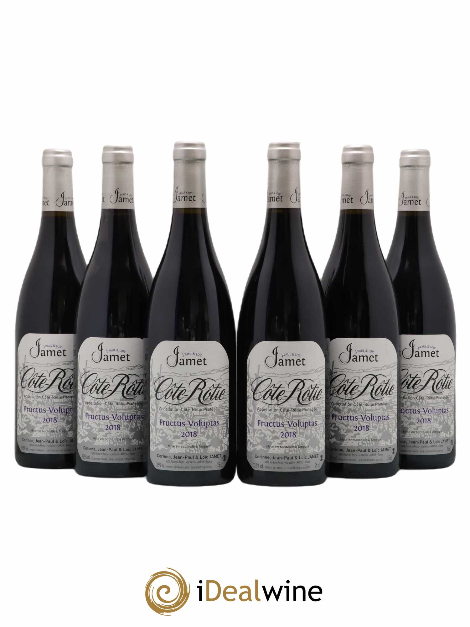 Côte-Rôtie Fructus Voluptas Jamet (Domaine) 2018 - Lot of 6 bottles - 0
