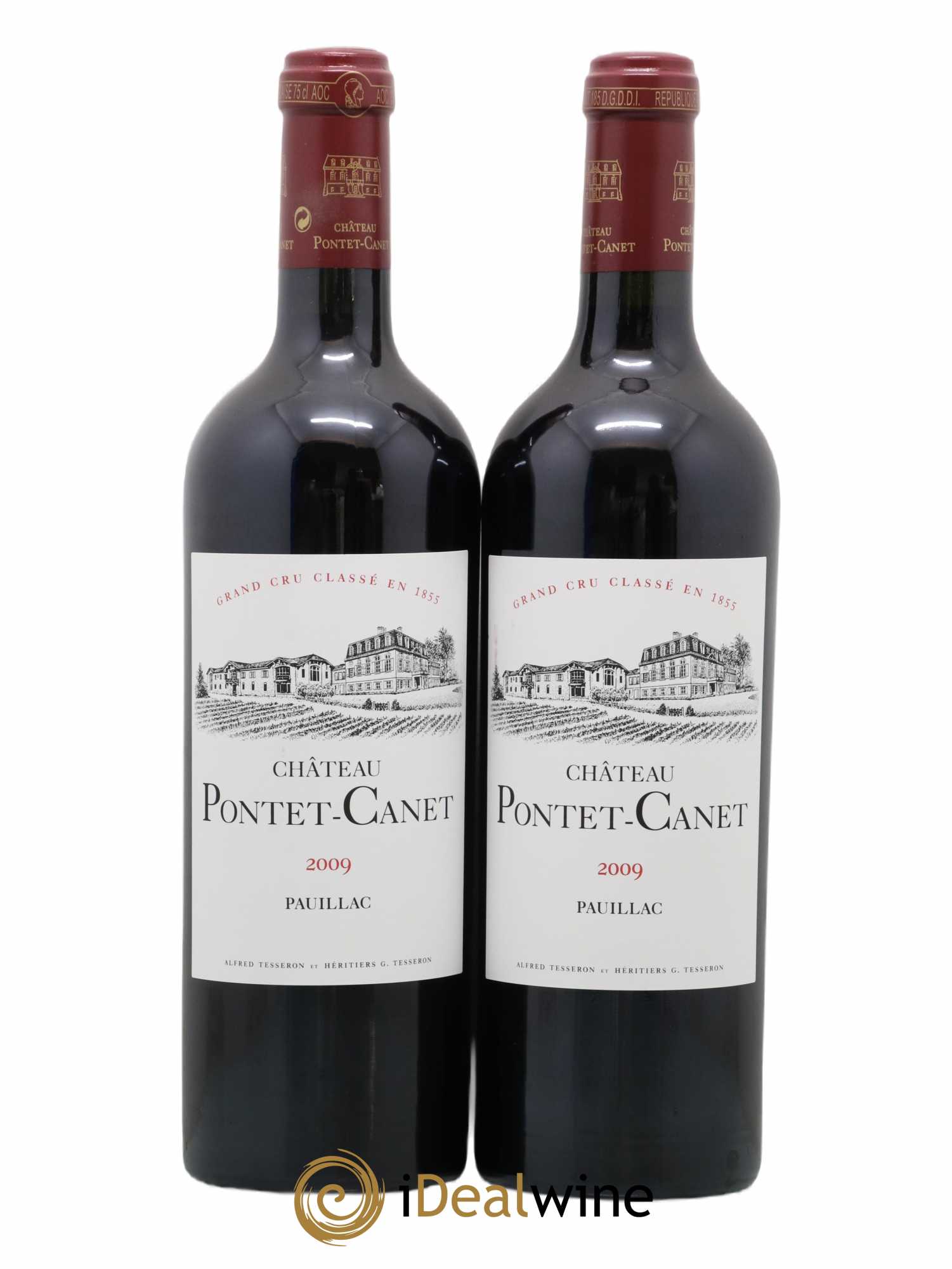 Château Pontet Canet 5ème Grand Cru Classé 2009 - Lot de 2 bouteilles - 0