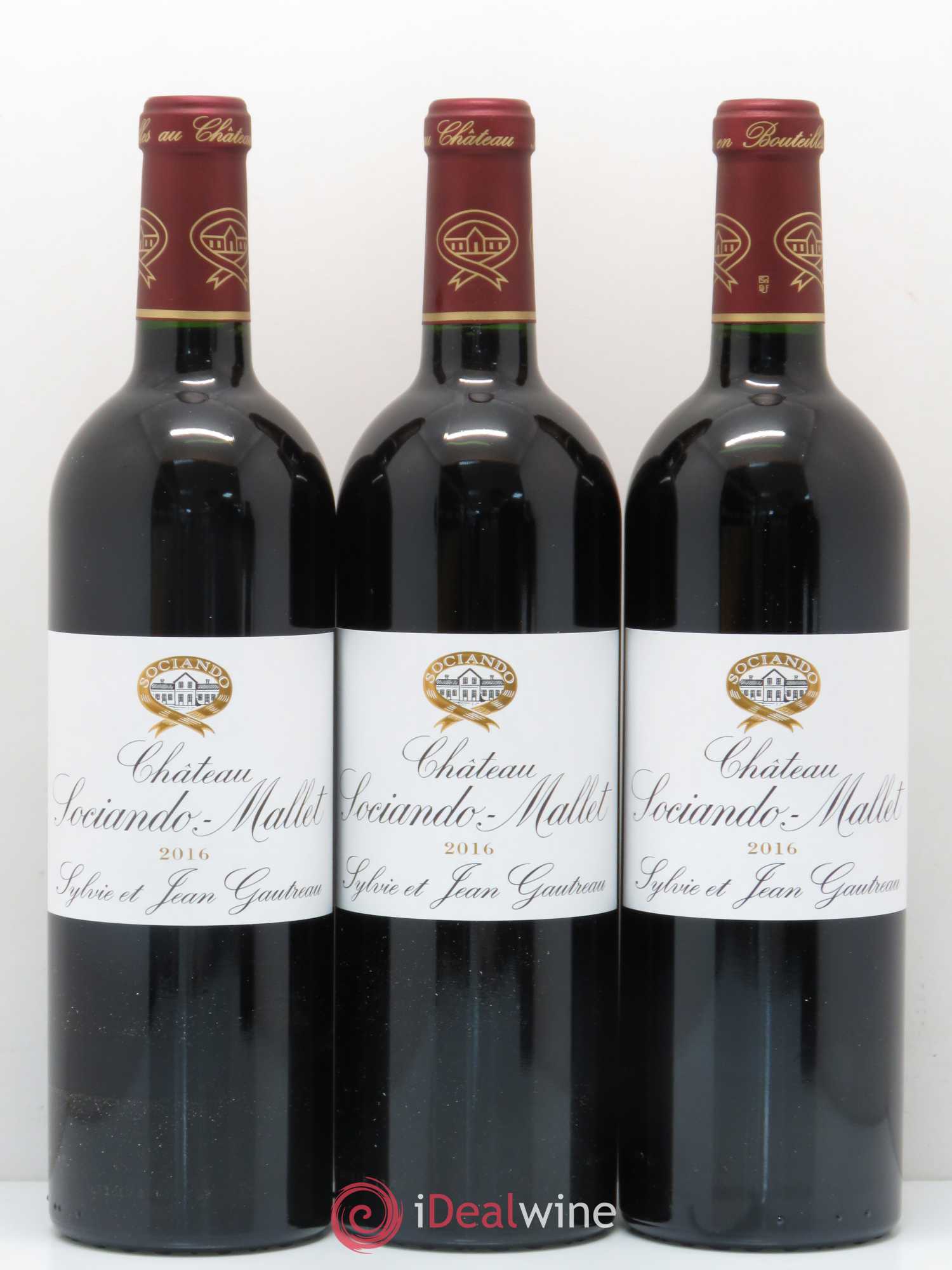 Château Sociando Mallet 2016 - Lot de 12 bouteilles - 1