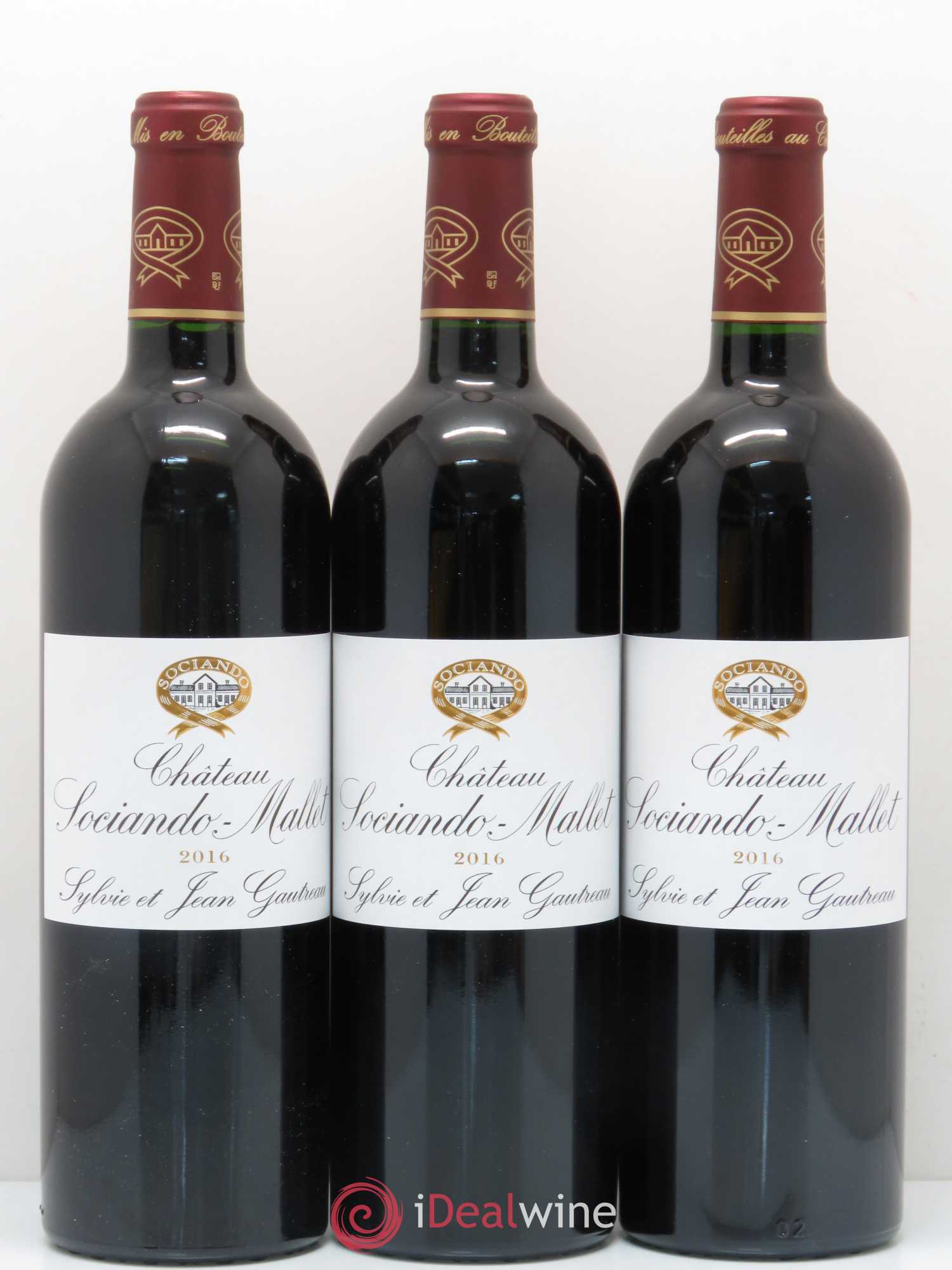 Château Sociando Mallet 2016 - Lot de 12 bouteilles - 2
