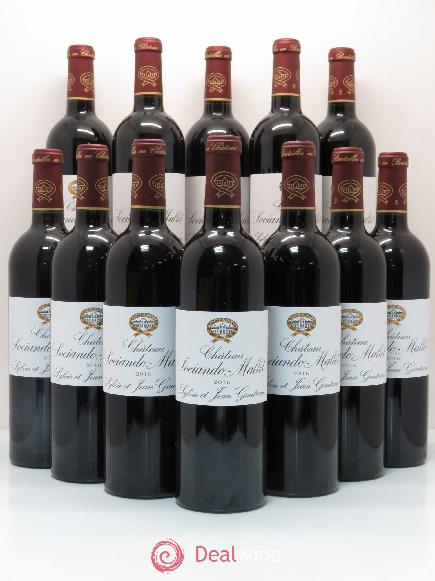 Château Sociando Mallet 2016 - Lot de 12 bouteilles - 0