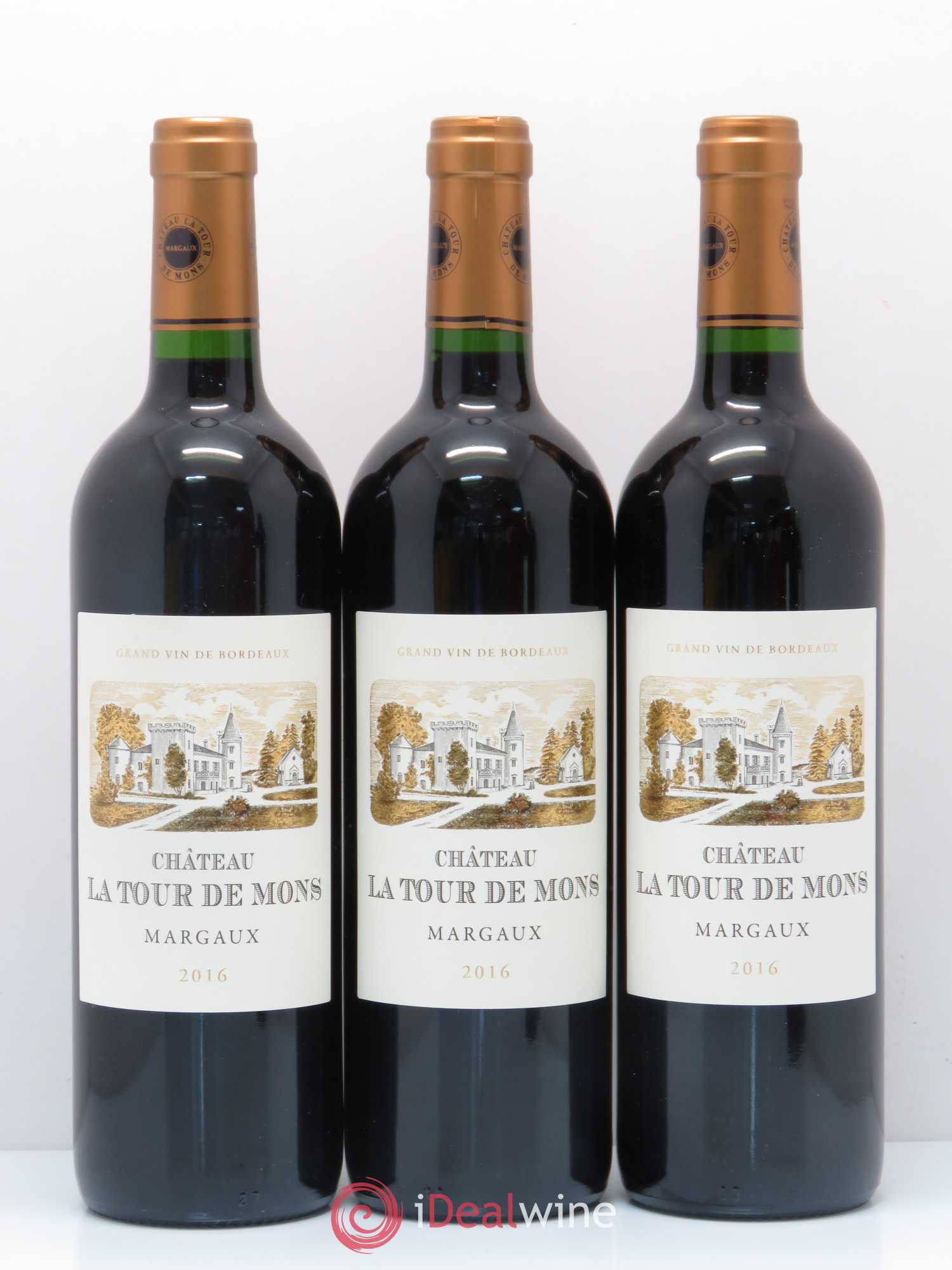 Château la Tour de Mons Cru Bourgeois 2016 - Lot de 12 bouteilles - 1