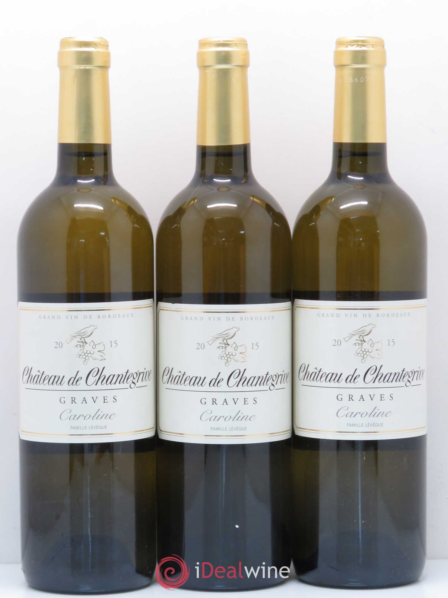 Château de Chantegrive Cuvée Caroline Caroline 2015 - Lot de 5 bouteilles - 1