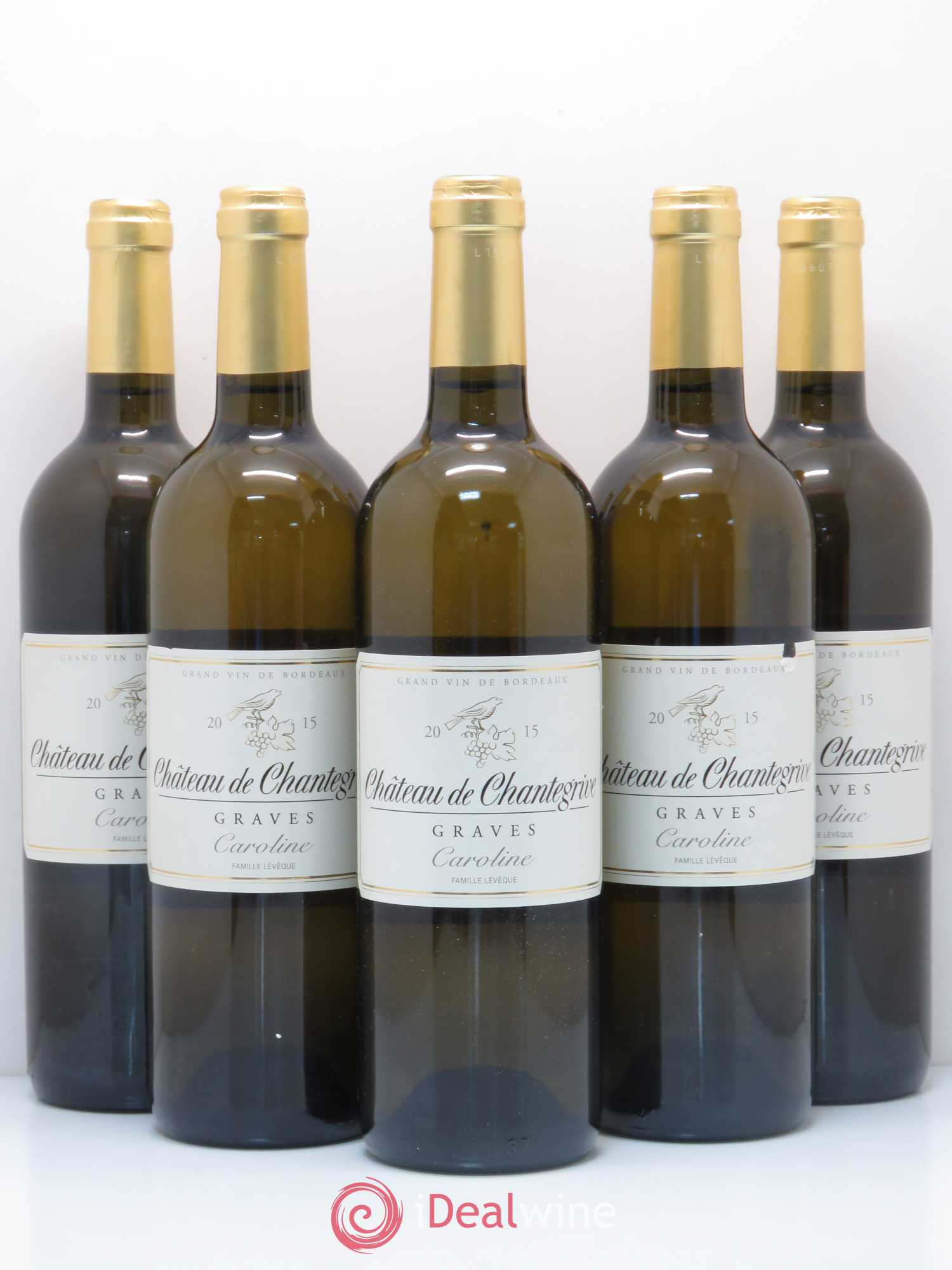 Château de Chantegrive Cuvée Caroline Caroline 2015 - Lot de 5 bouteilles - 0