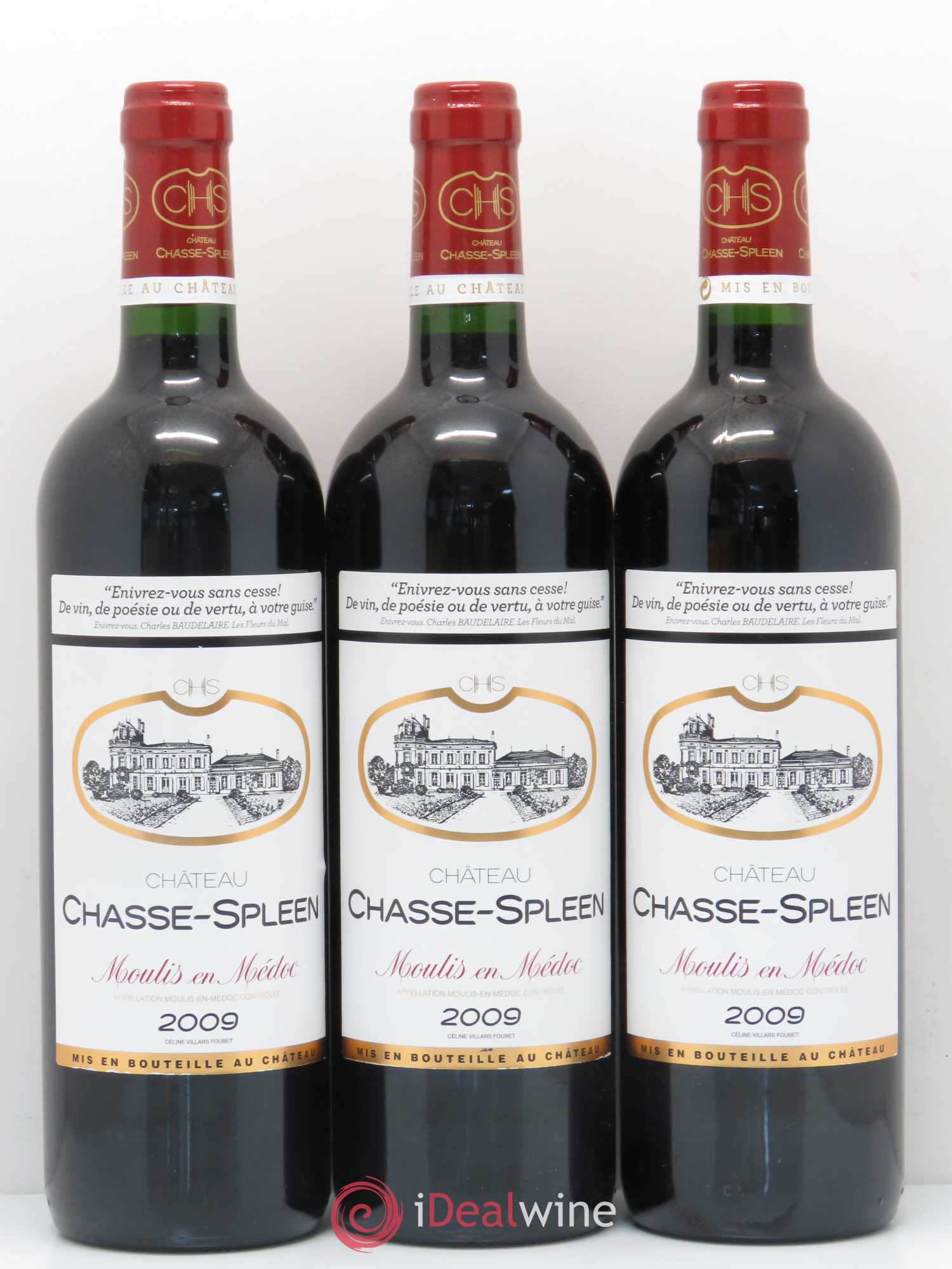 Château Chasse Spleen 2009 - Lot de 6 bouteilles - 1