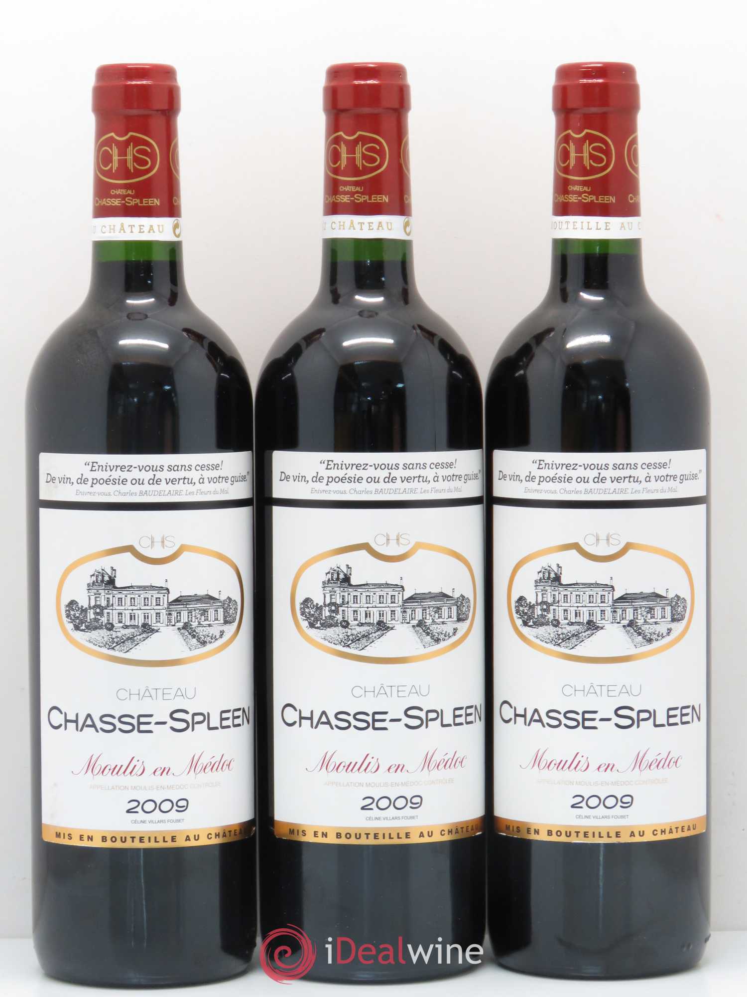 Château Chasse Spleen 2009 - Lot de 6 bouteilles - 2