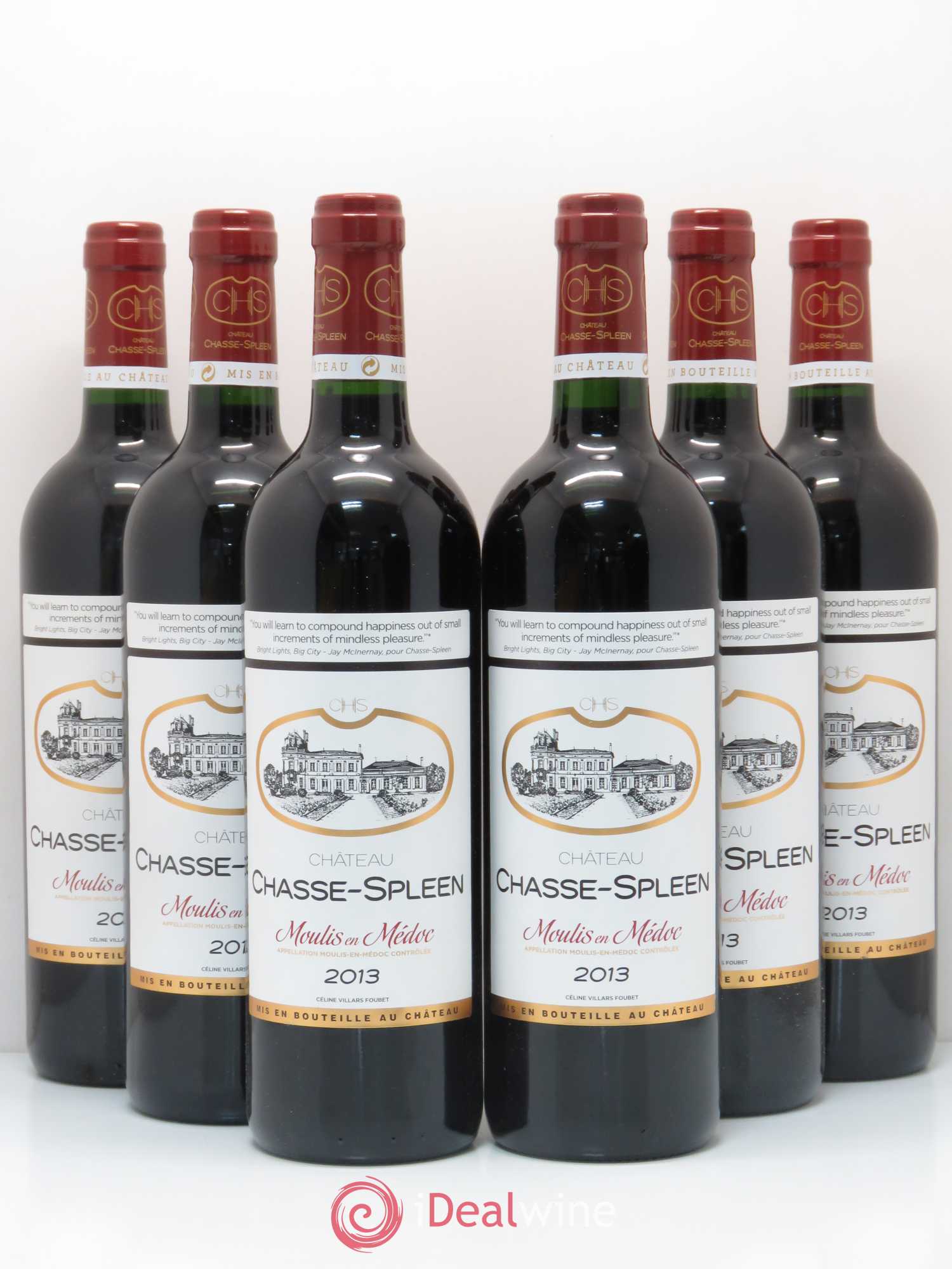 Château Chasse Spleen (sans prix de réserve) 2013 - Lot de 6 bouteilles - 0