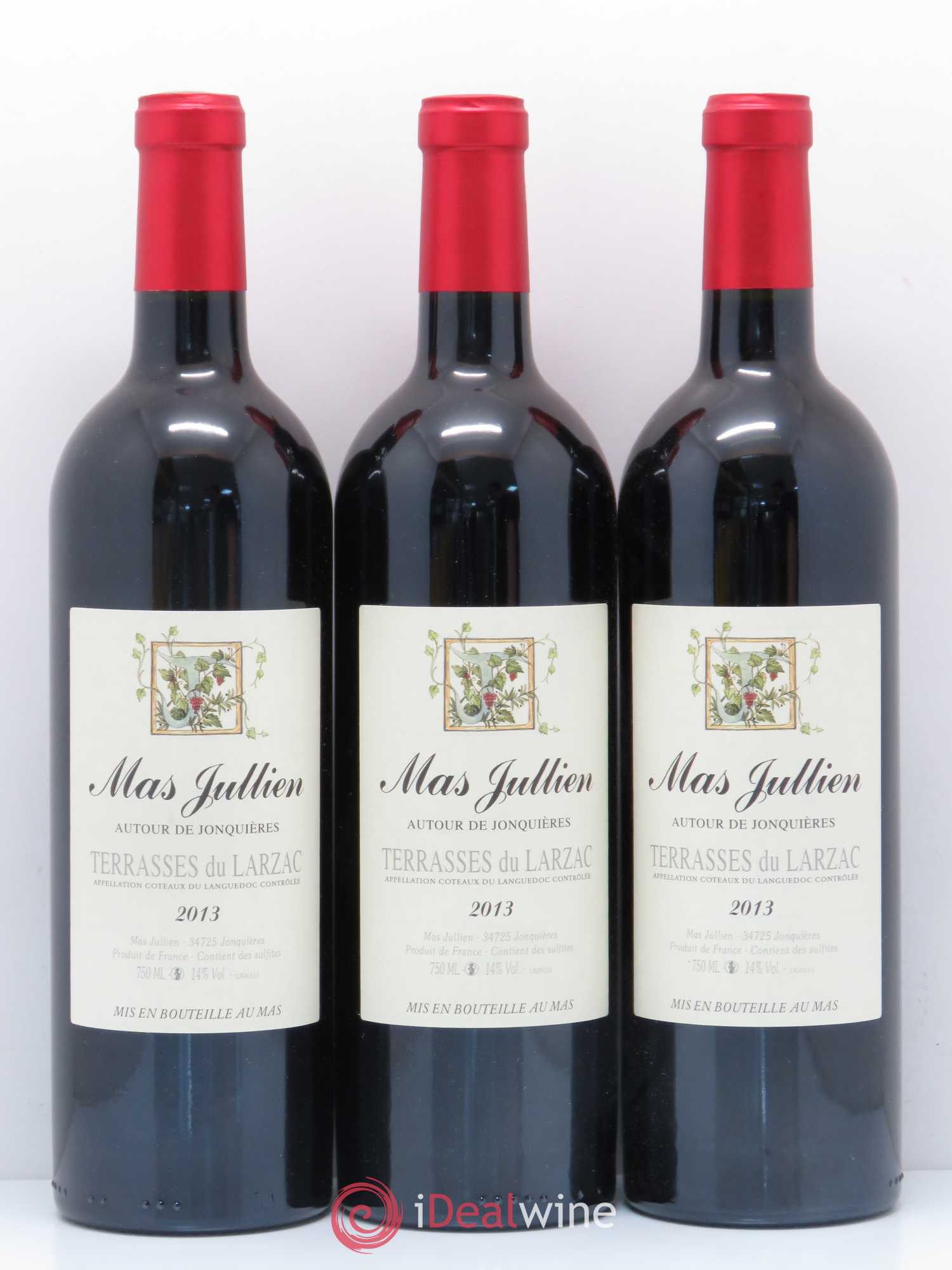 Terrasses du Larzac Mas Jullien  Autour de Jonquières Olivier Jullien 2013 - Lot de 6 bouteilles - 2