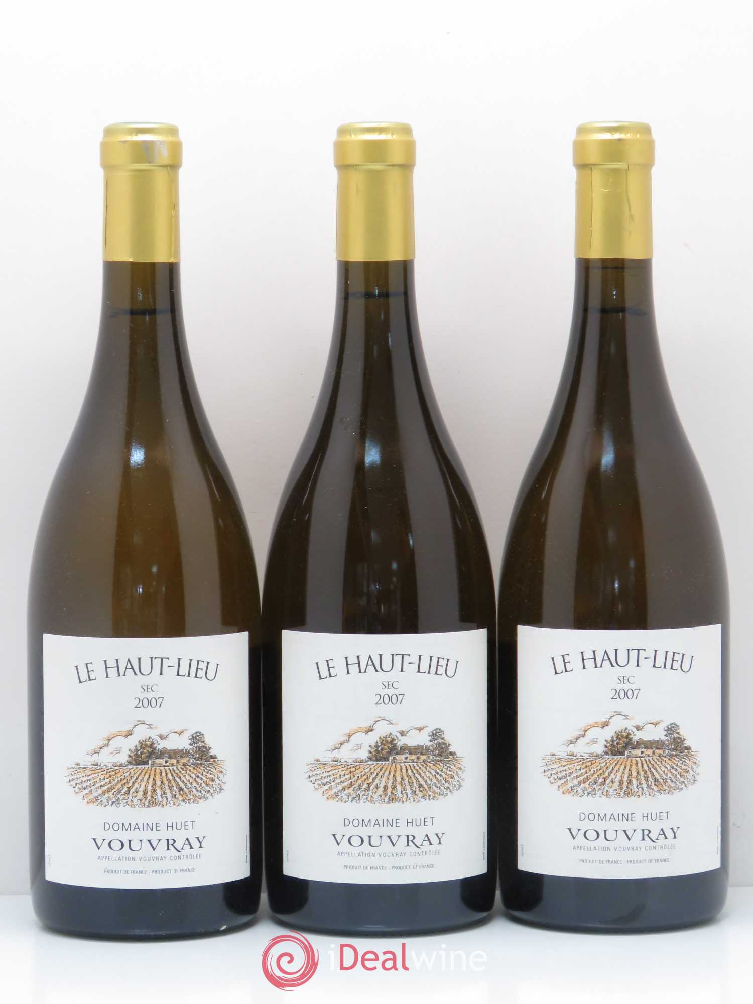 Vouvray Le Haut-Lieu Sec Domaine Huet 2007 - Lot de 3 bouteilles - 0