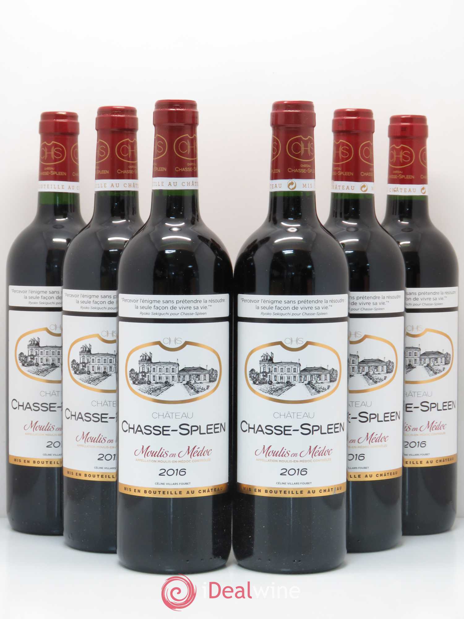 Château Chasse Spleen 2016 - Lot de 6 bouteilles - 0