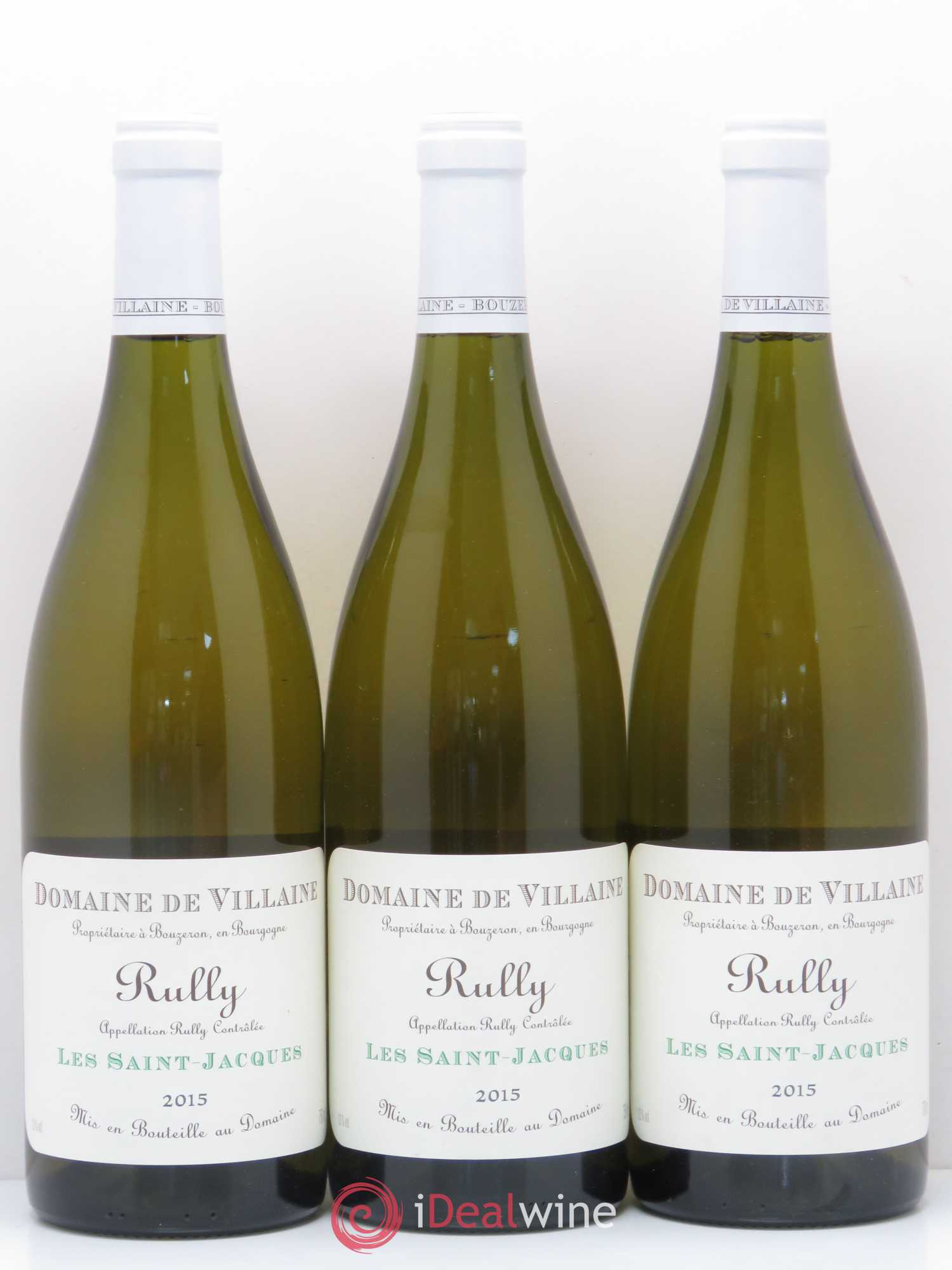 Rully Les Saint-Jacques Domaine de Villaine 2015 - Lot de 3 bouteilles - 0