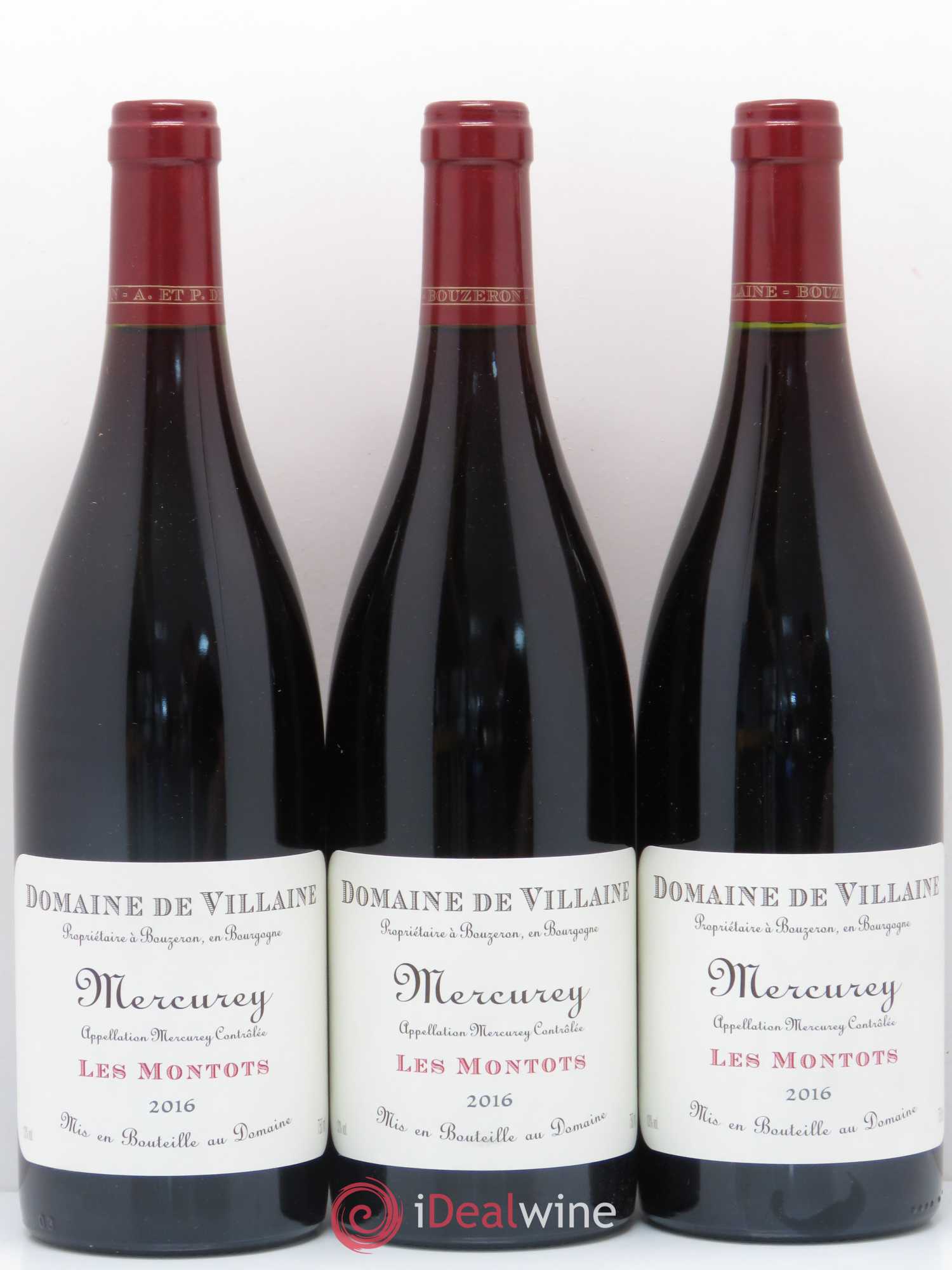 Mercurey Les Montots Domaine de Villaine 2016 - Lot de 6 bouteilles - 1