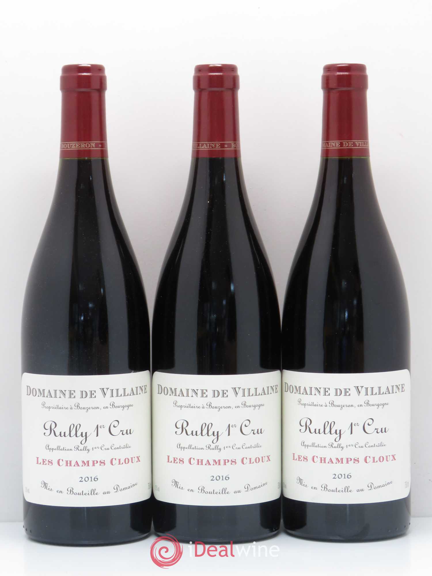 Rully 1er Cru Les Champs Cloux Domaine de Villaine 2016 - Lot de 3 bouteilles - 0