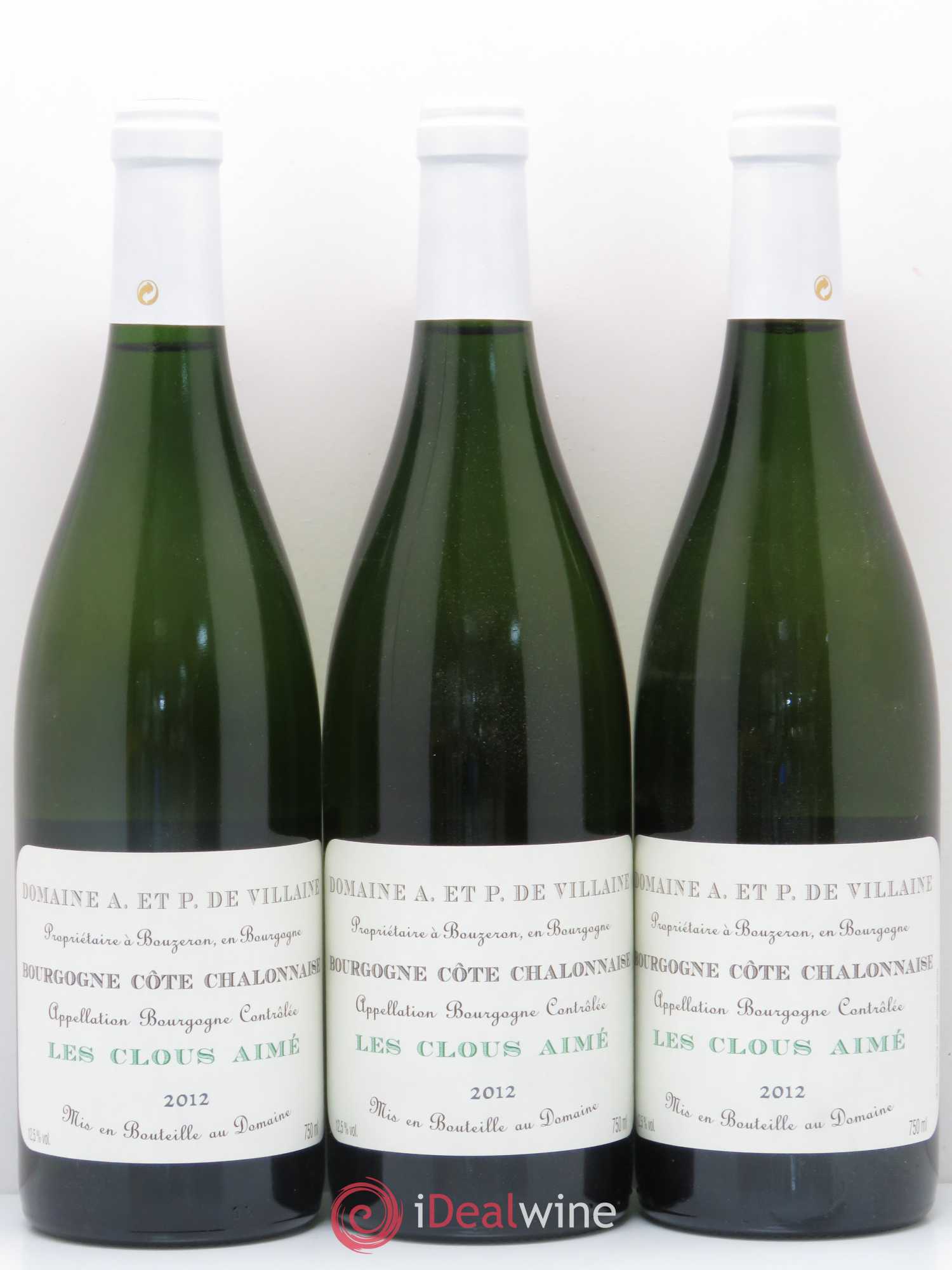 Bourgogne Les Clous Aimé Domaine de Villaine (sans prix de réserve) 2012 - Lot de 3 bouteilles - 0