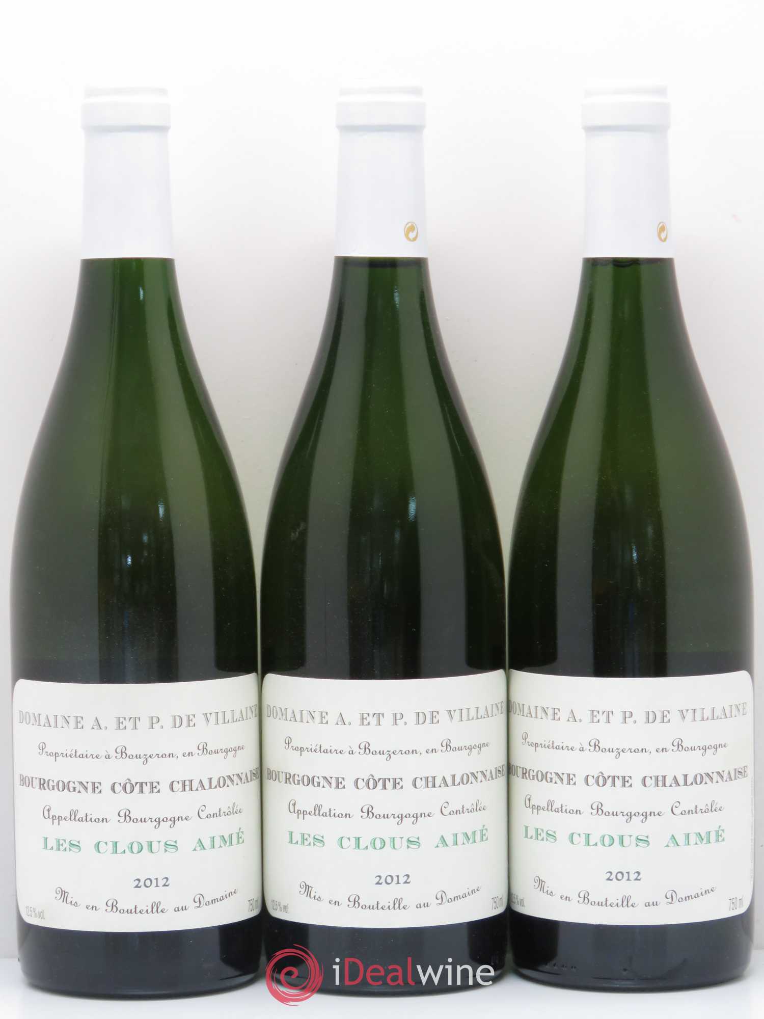 Bourgogne Les Clous Aimé Domaine de Villaine (sans prix de réserve) 2012 - Lot de 3 bouteilles - 0