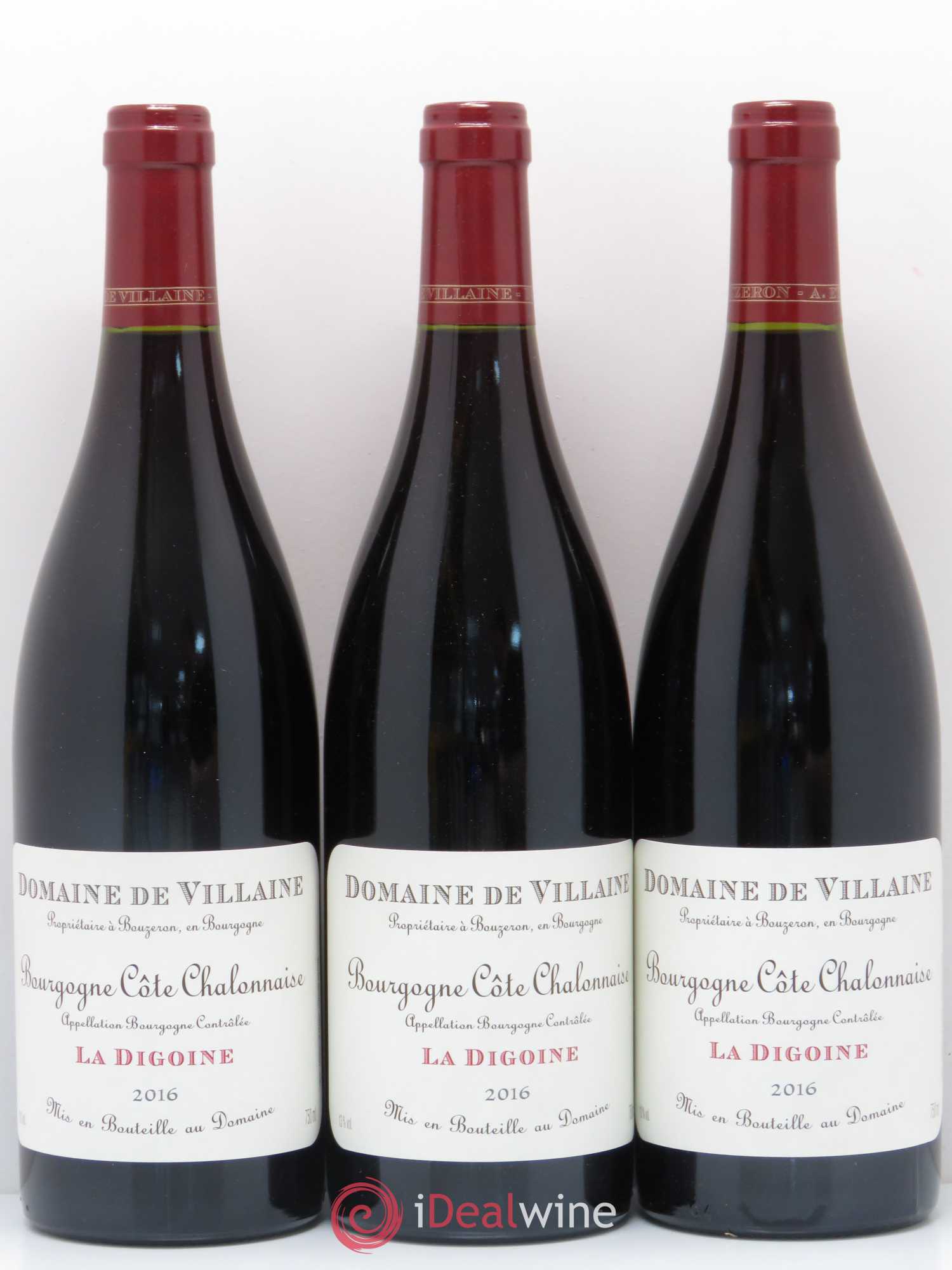 Bourgogne La Digoine Domaine de Villaine 2016 - Lot de 3 bouteilles - 0